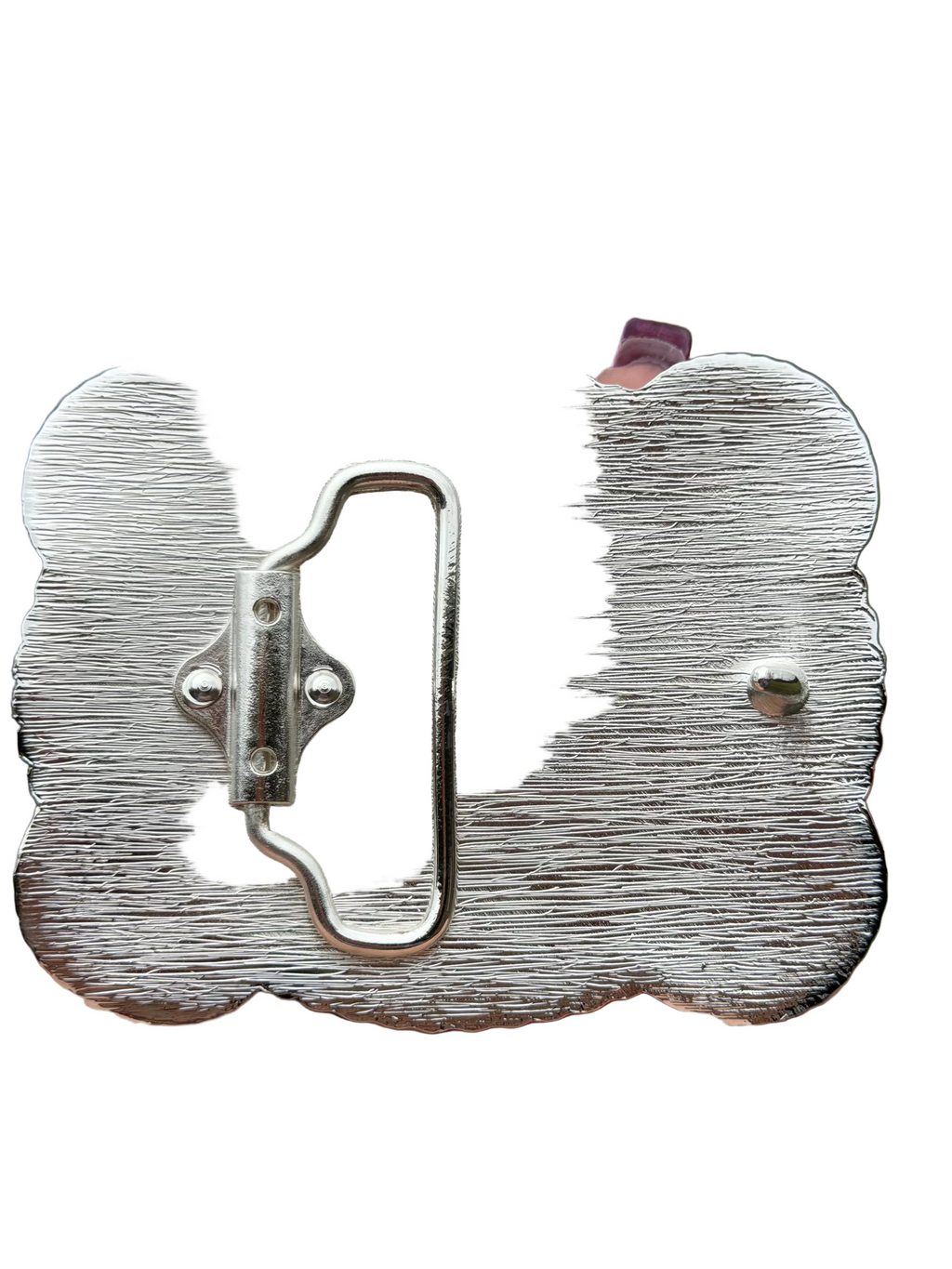 Western Cowboy Belt Buckle Cross &amp; Horse Engraved | Silver Black Rodeo Style