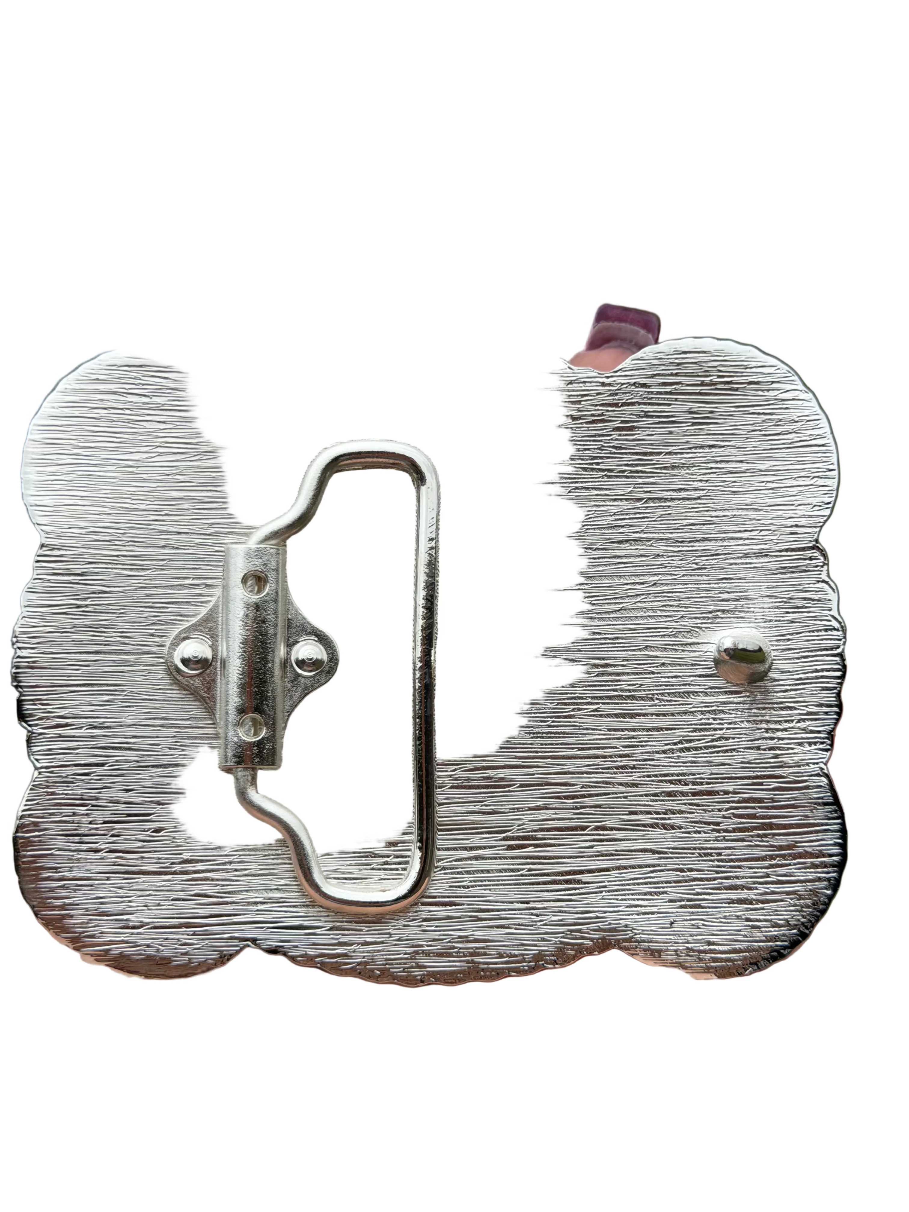 Western Cowboy Belt Buckle Cross &amp; Horse Engraved | Silver Black Rodeo Style