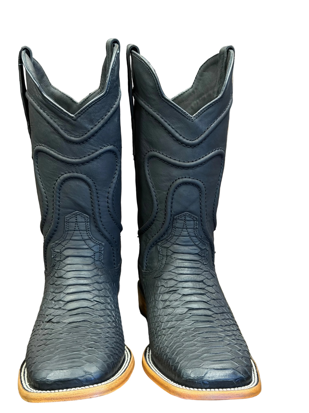 Men's Black Western Cowboy Boots