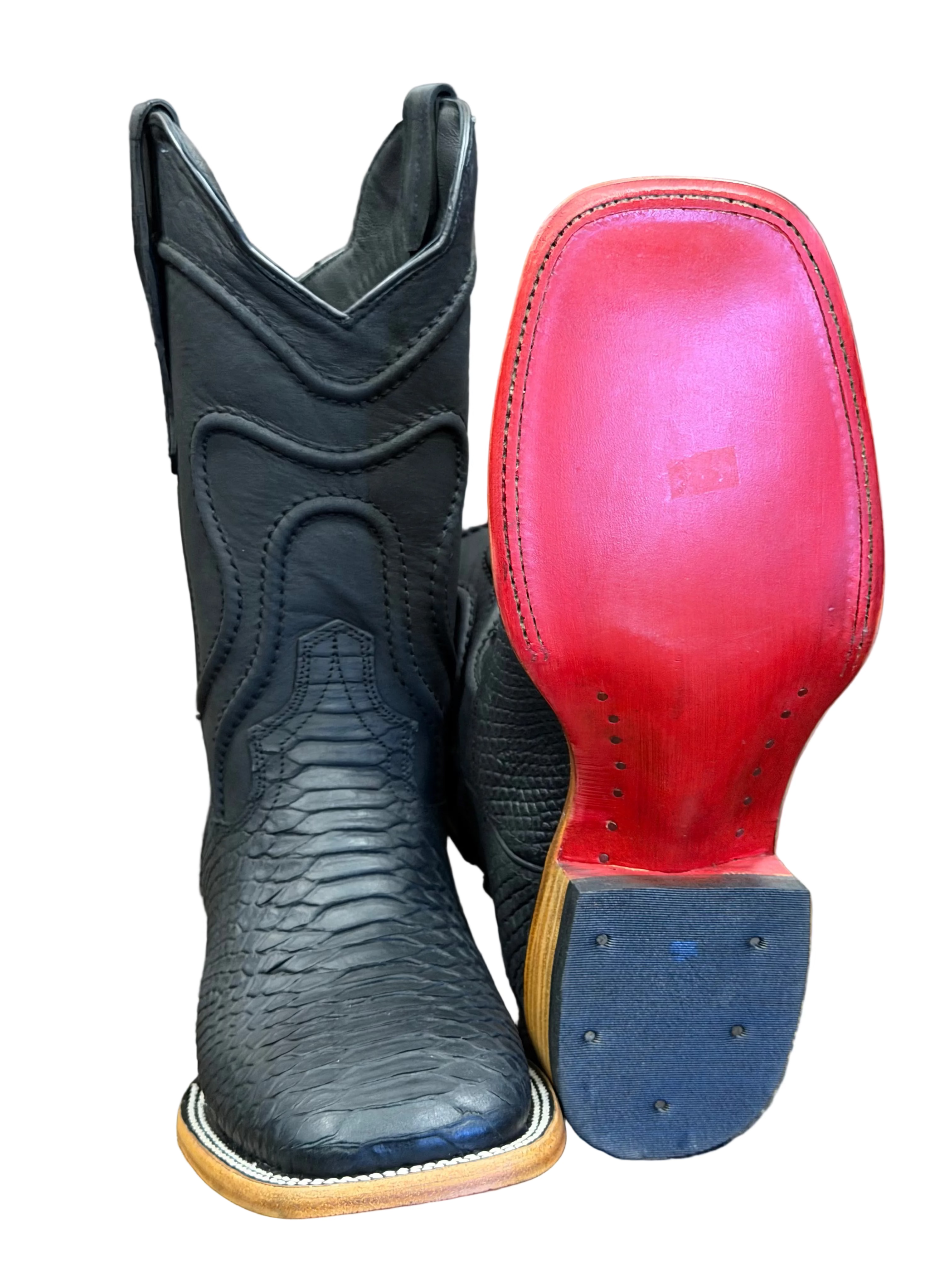 Men's Black Western Cowboy Boots