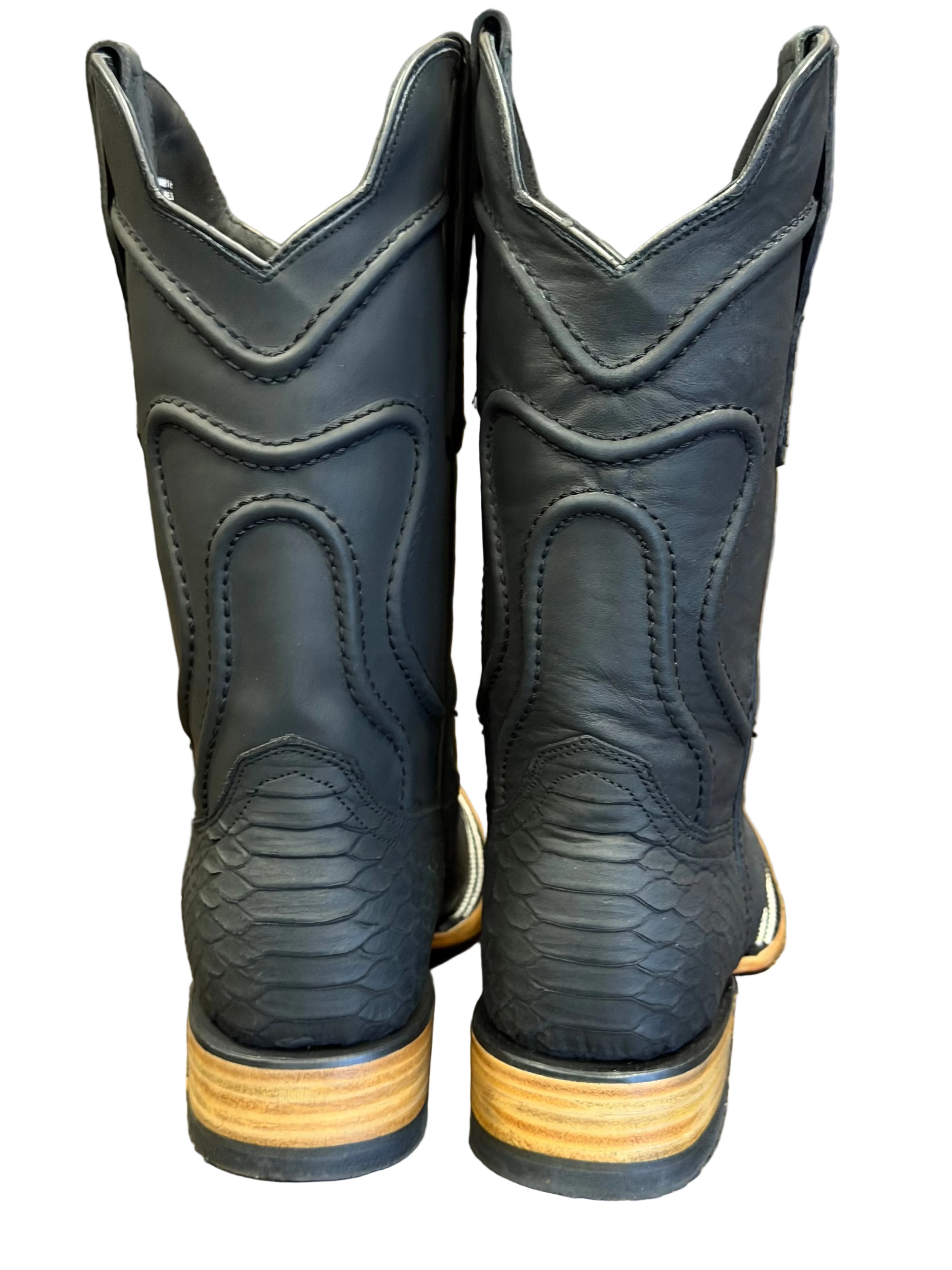 Men's Black Western Cowboy Boots