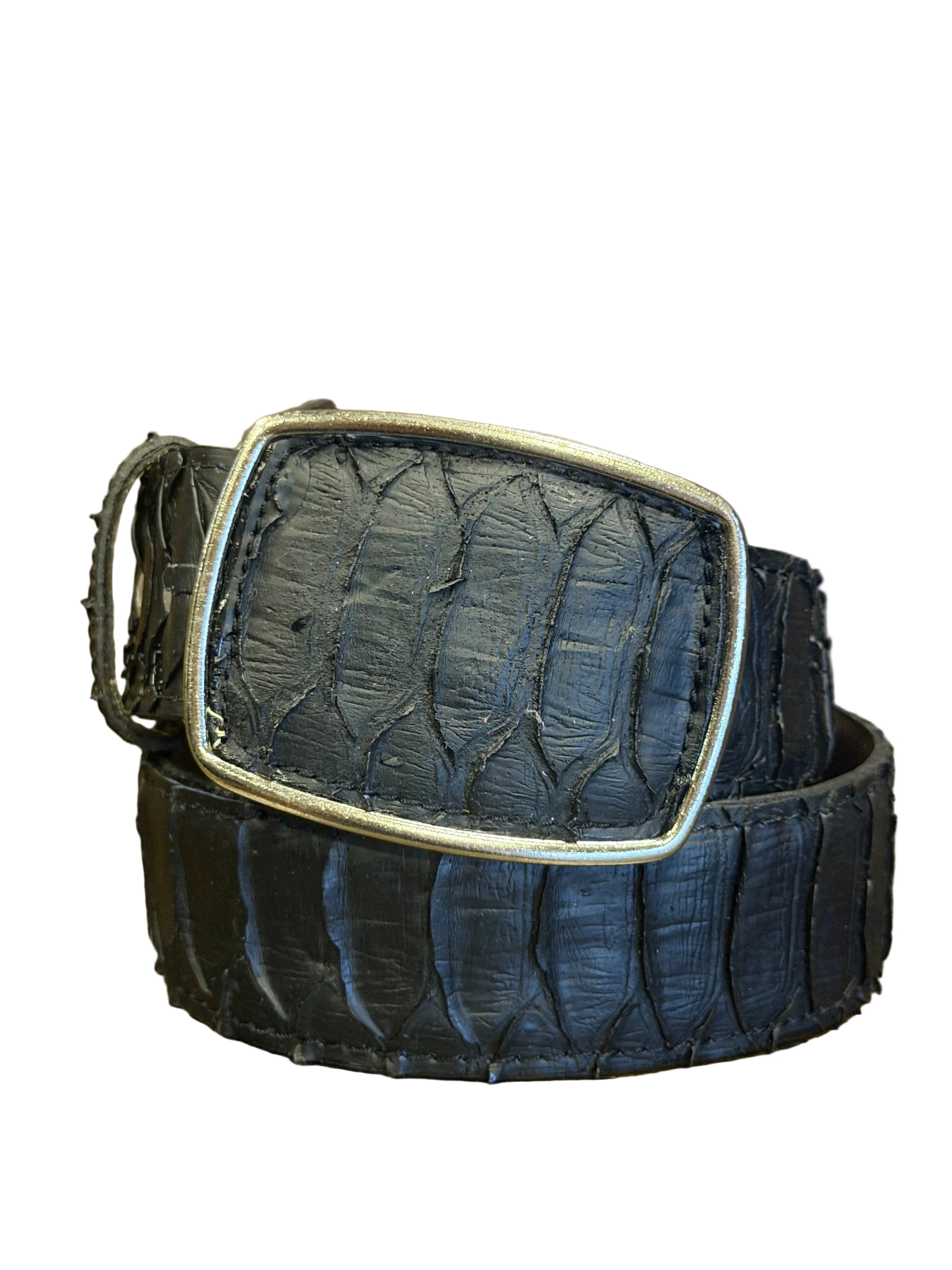 Black Belt Buckle Print Piton
