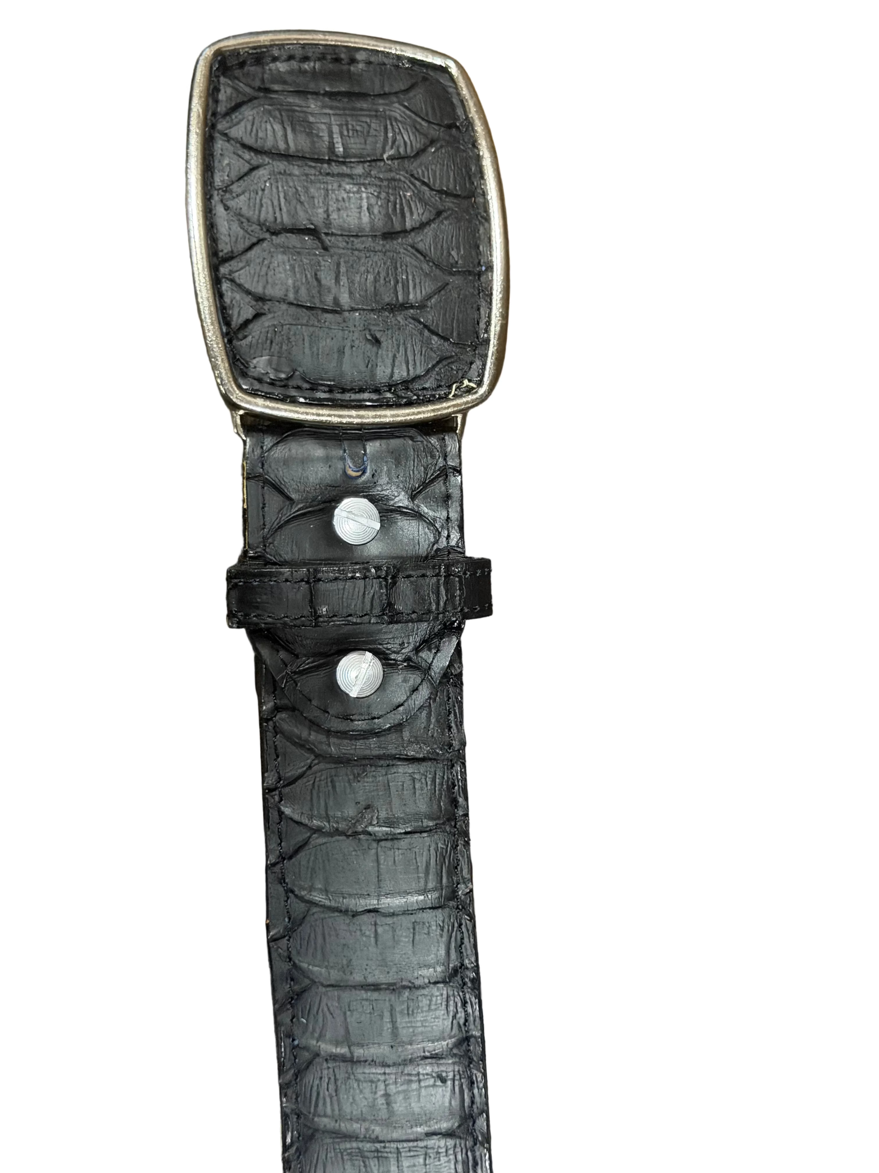 Black Belt Buckle Print Piton