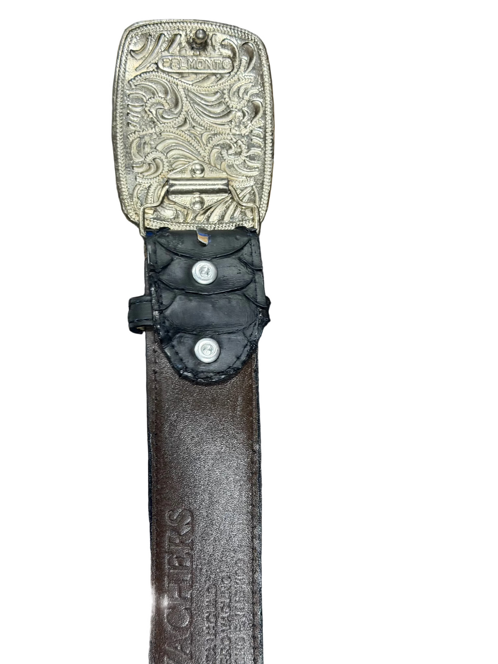 Black Belt Buckle Print Piton
