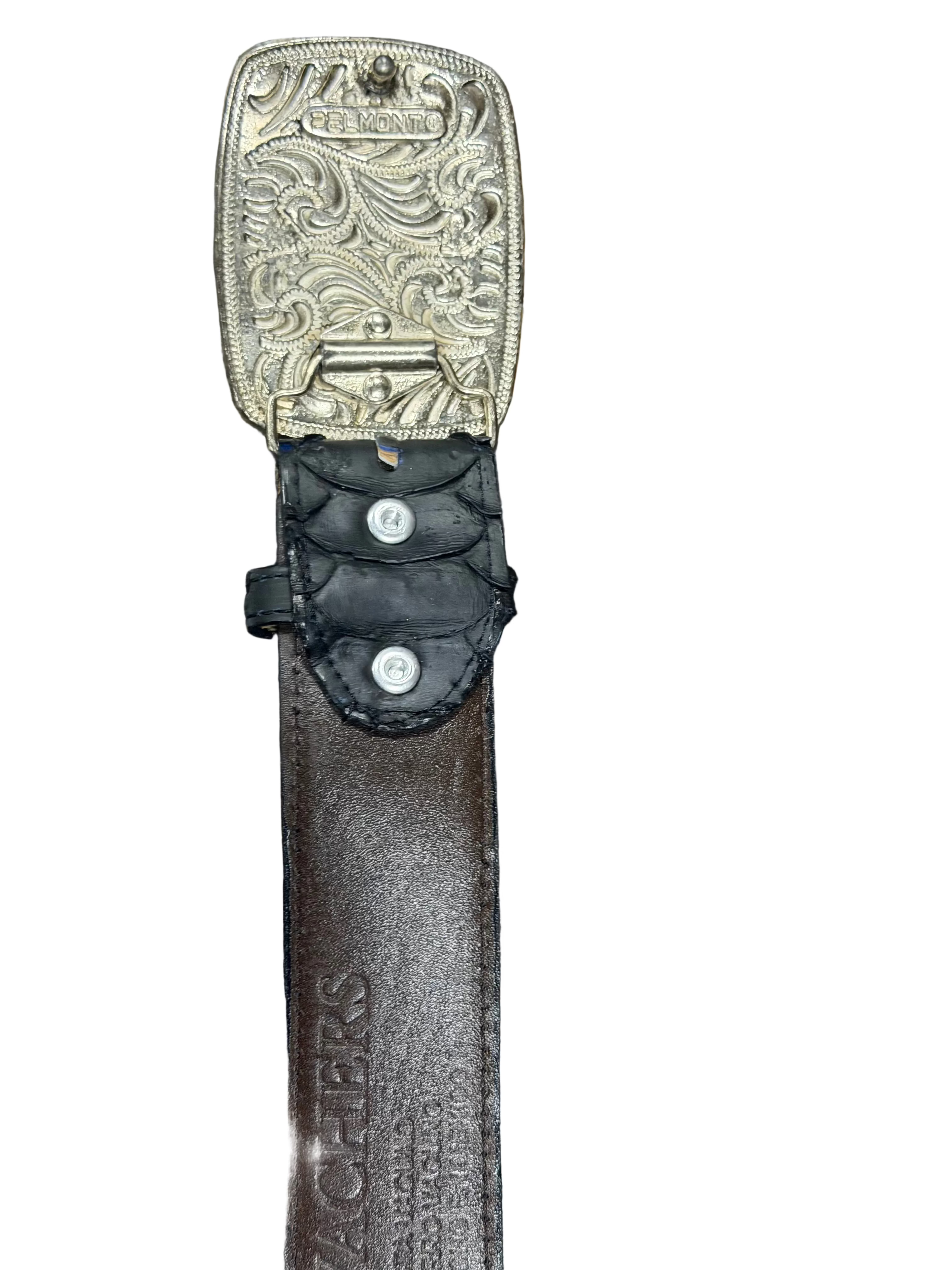 Black Belt Buckle Print Piton