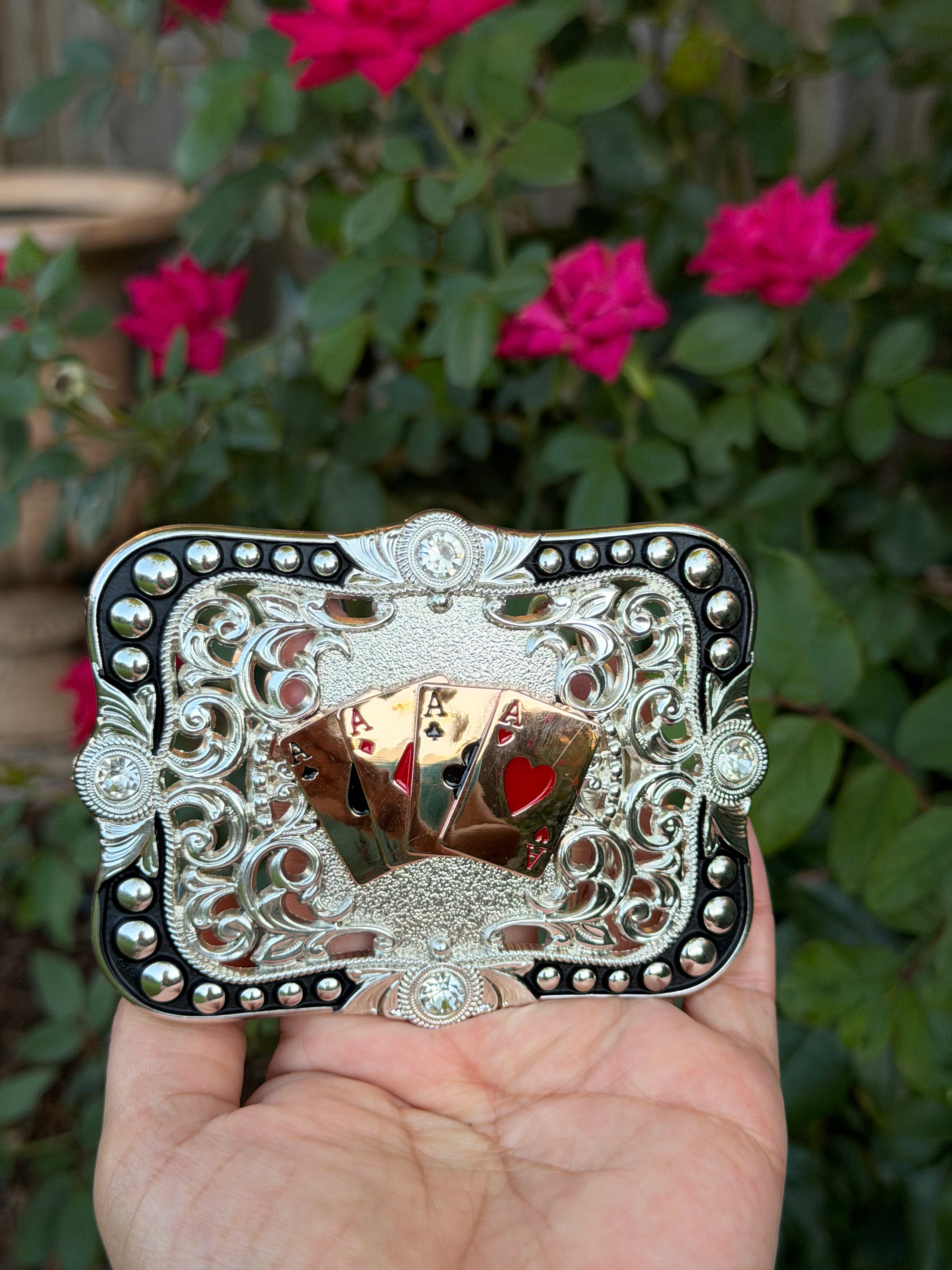 ♠️ Western Playing Cards Belt Buckle ♠️