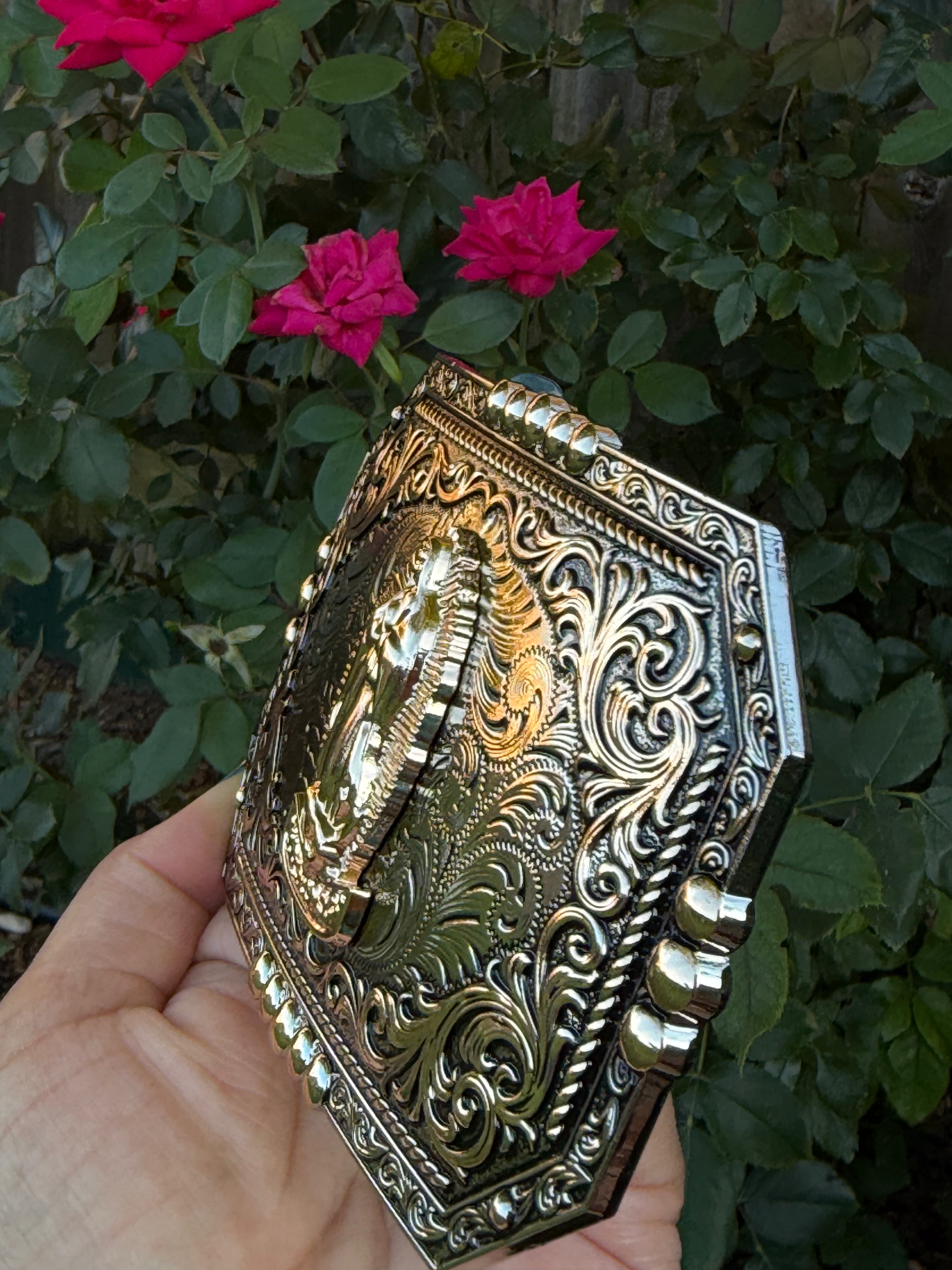 🙏 Virgen de Guadalupe Western Belt Buckle 🙏