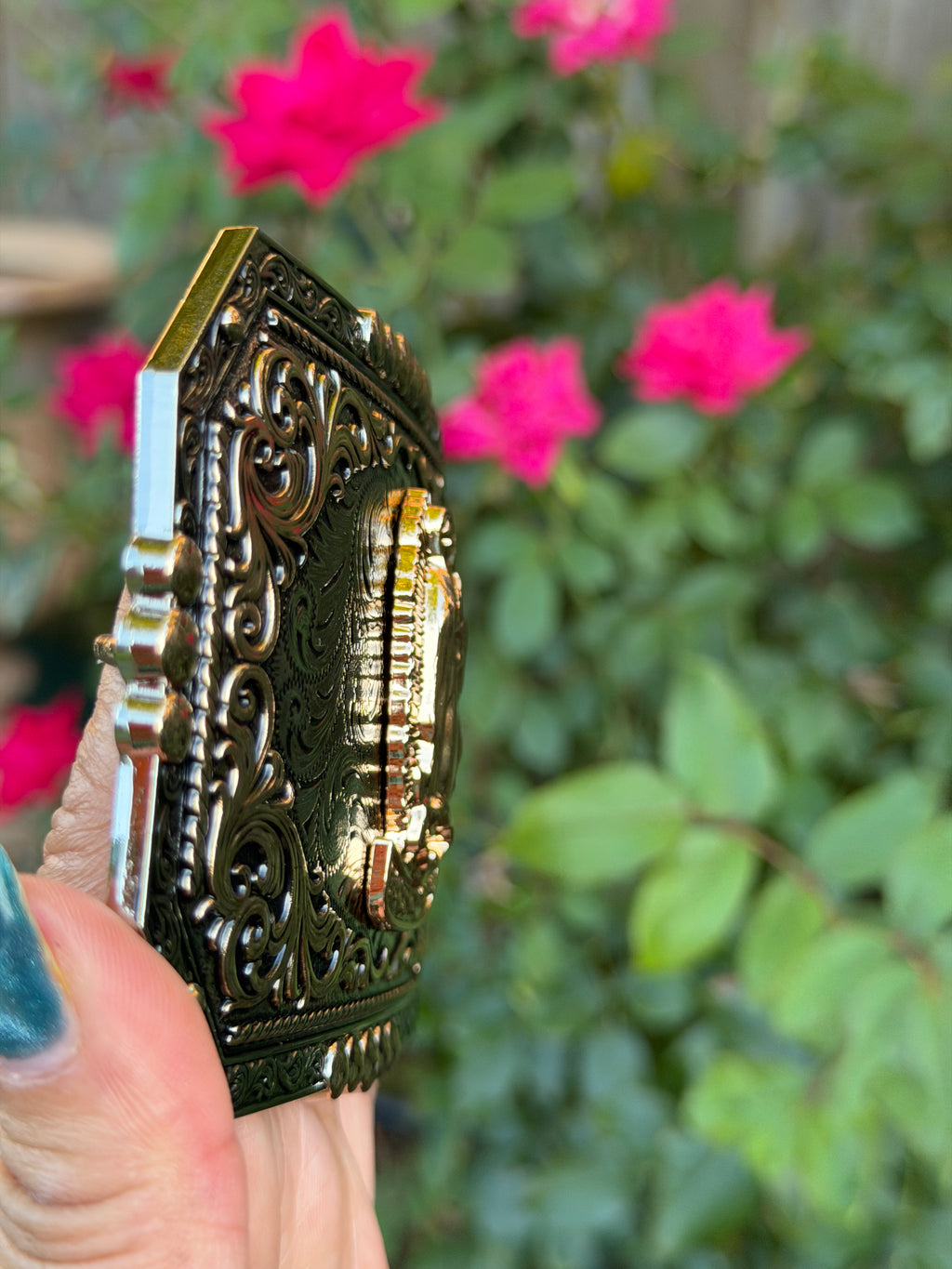 🙏 Virgen de Guadalupe Western Belt Buckle 🙏