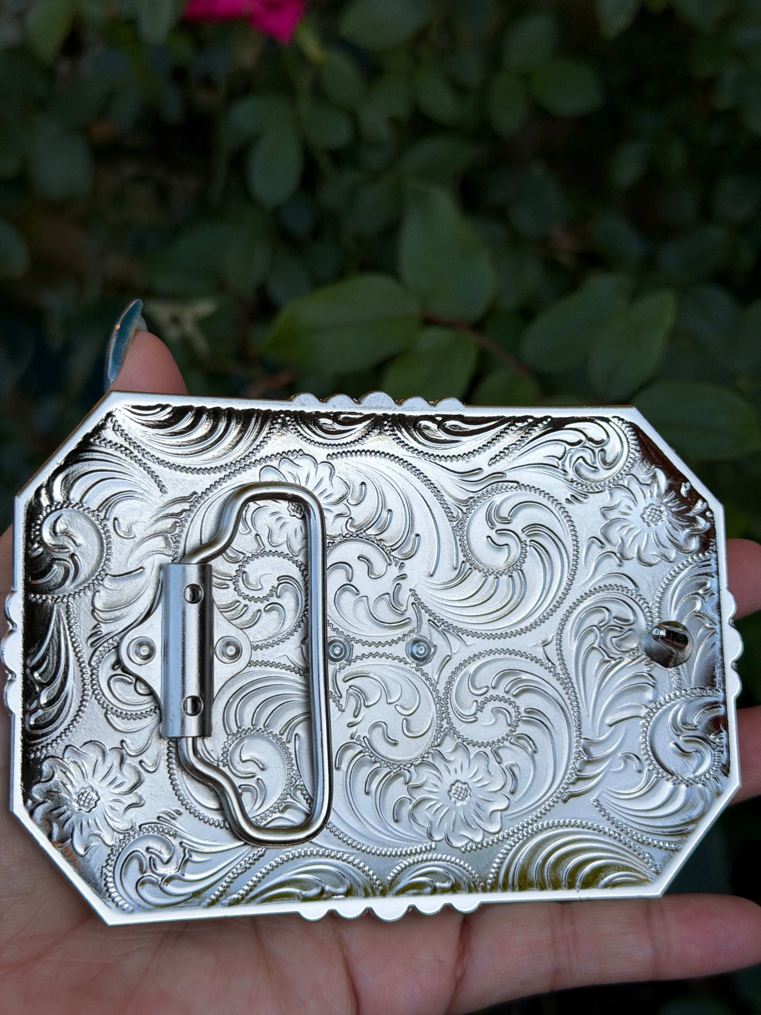 🙏 Virgen de Guadalupe Western Belt Buckle 🙏