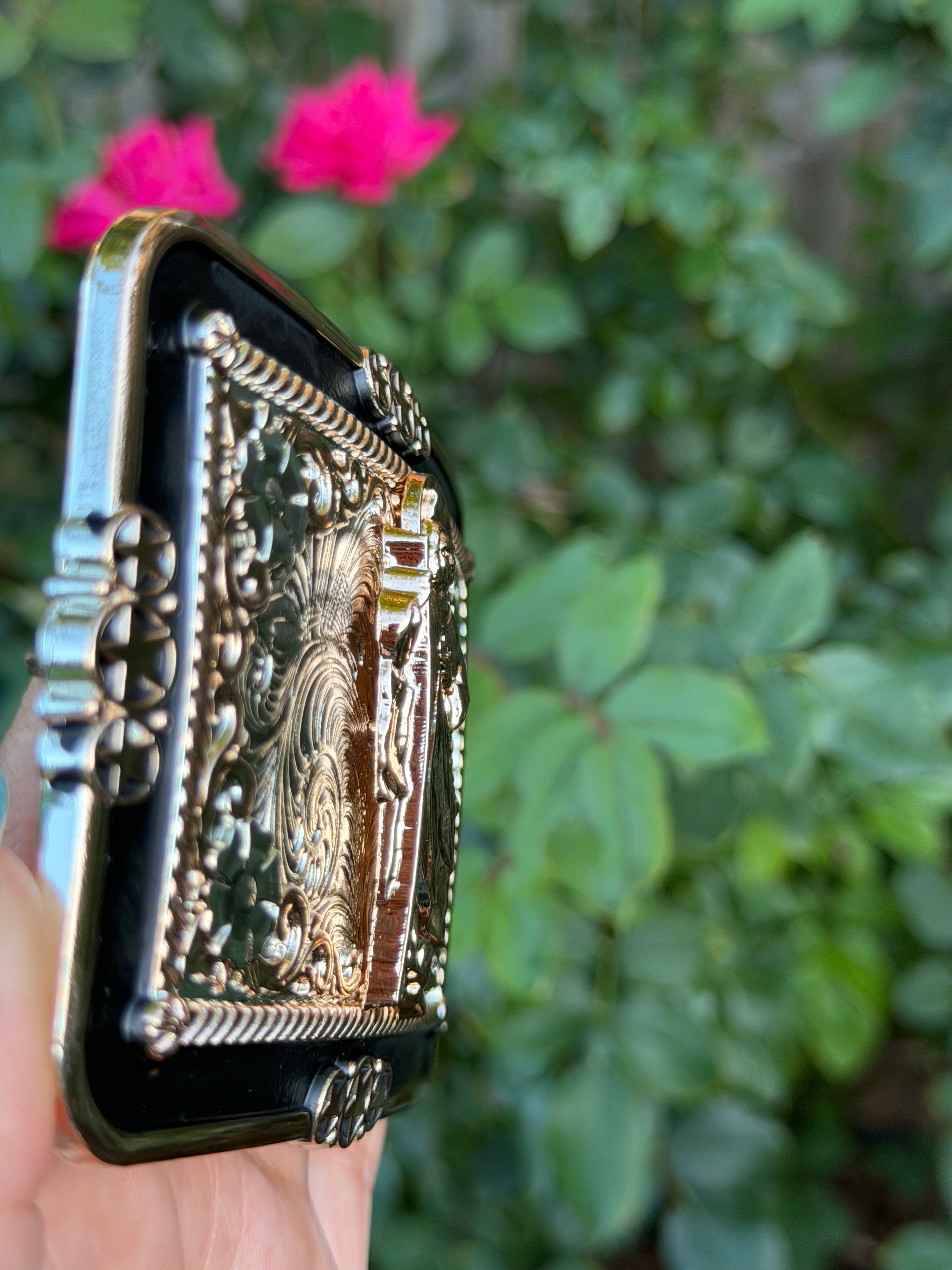 Western Religious Belt Buckle – Saint Jude Engraved Metal Cowboy Buckle for Men &amp; Women