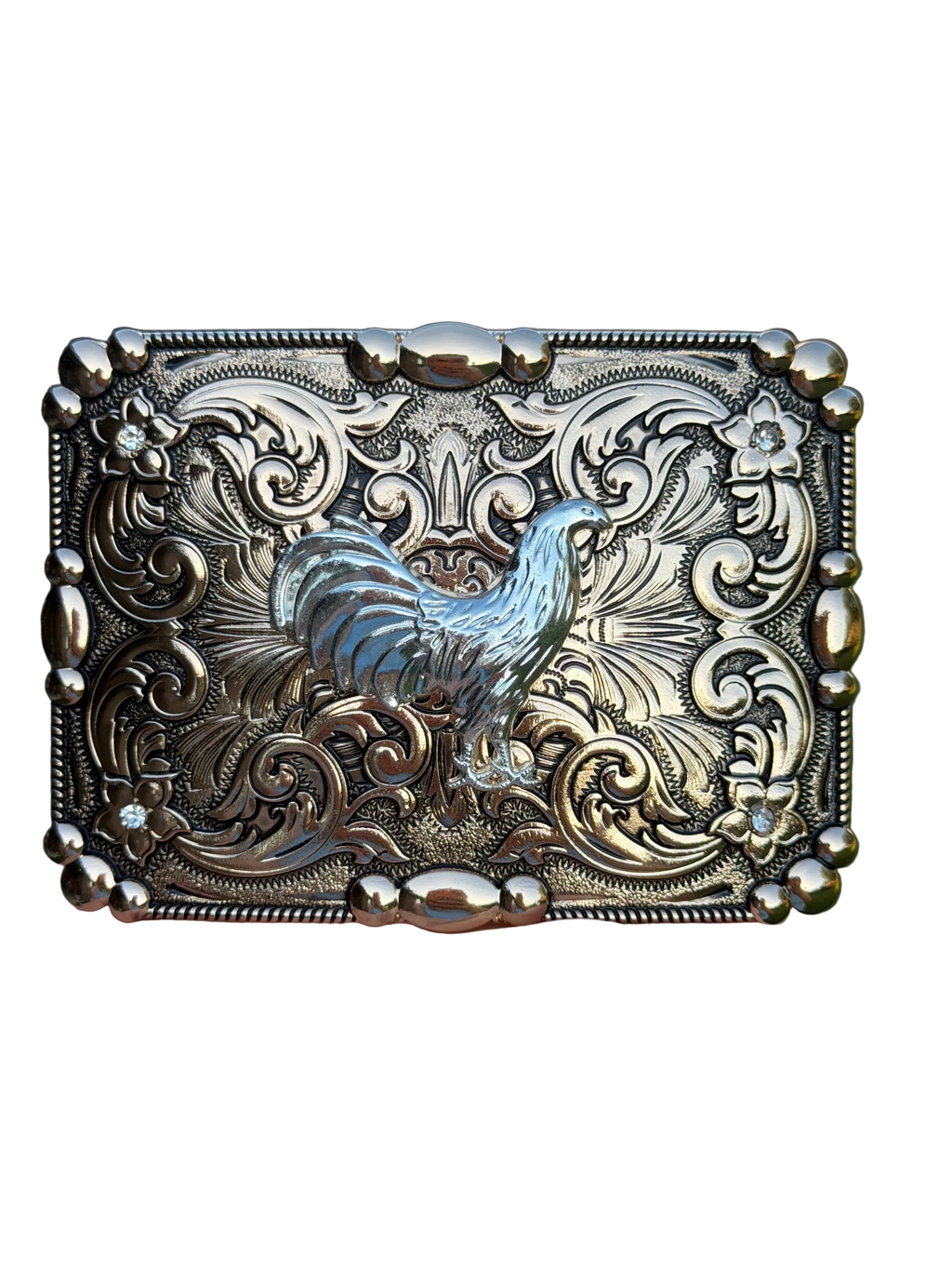 Western Rooster Belt Buckle