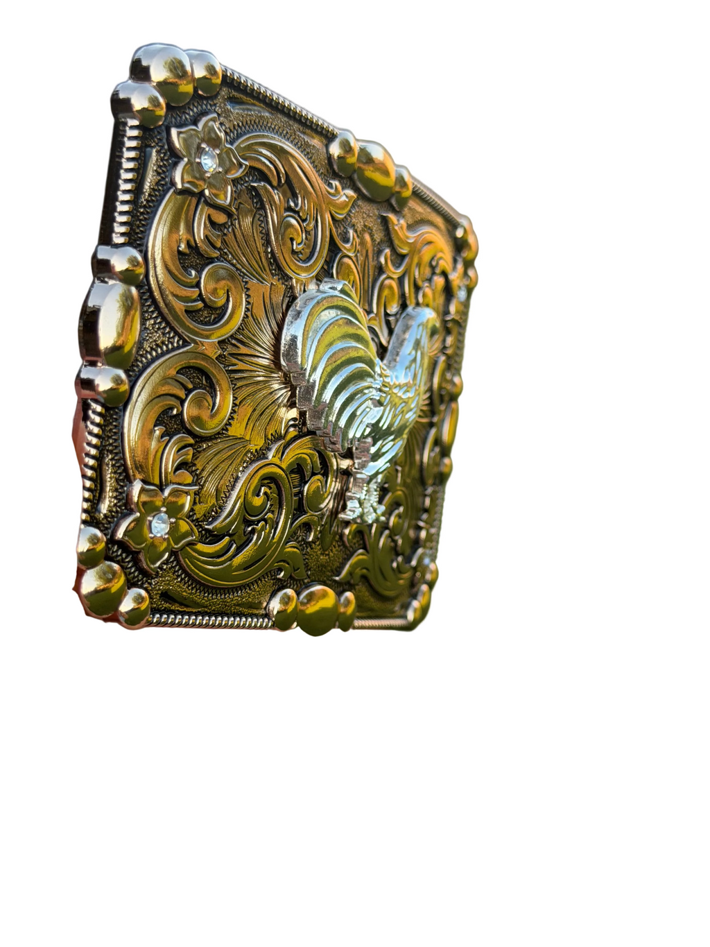 Western Rooster Belt Buckle