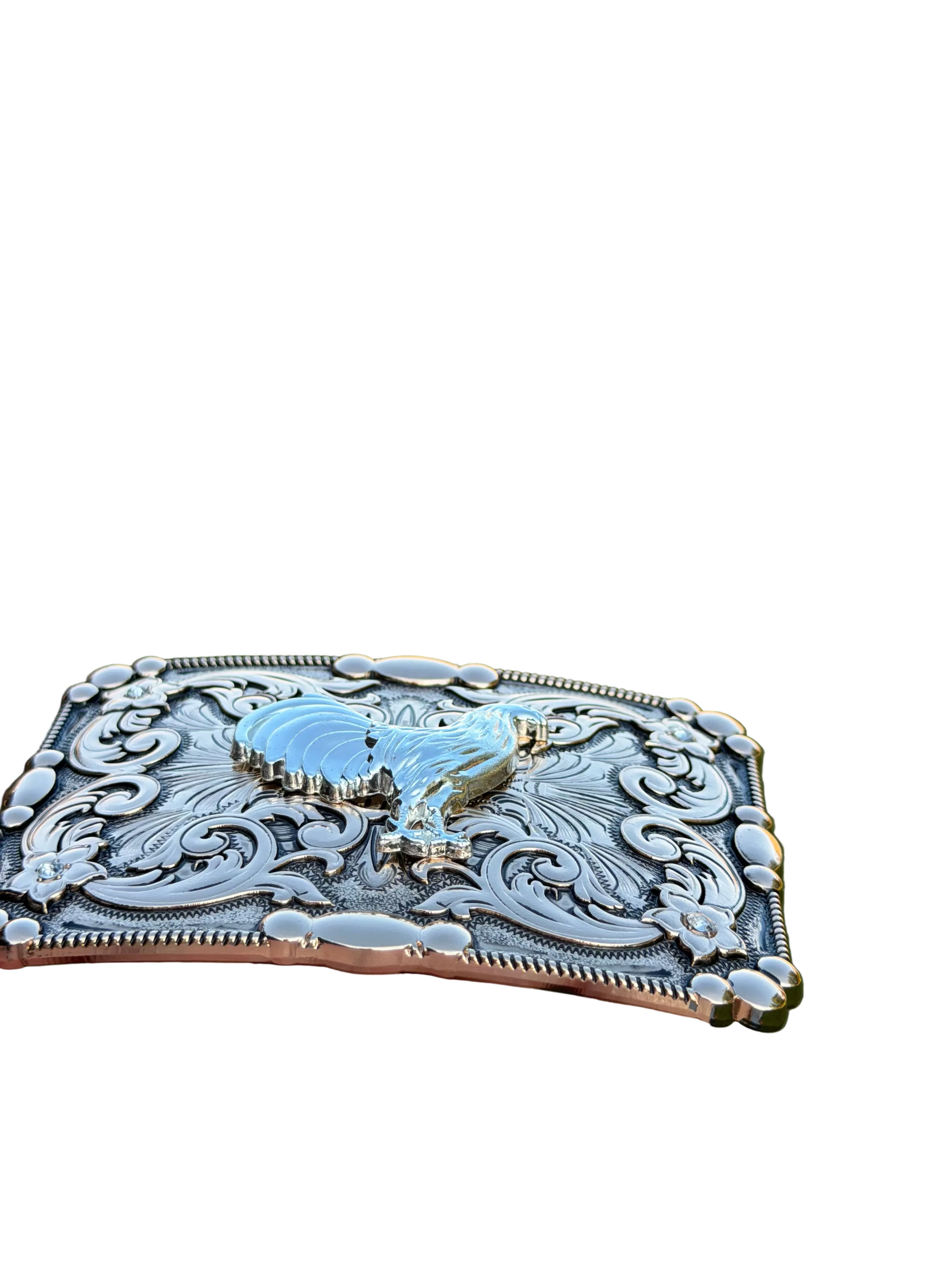 Western Rooster Belt Buckle