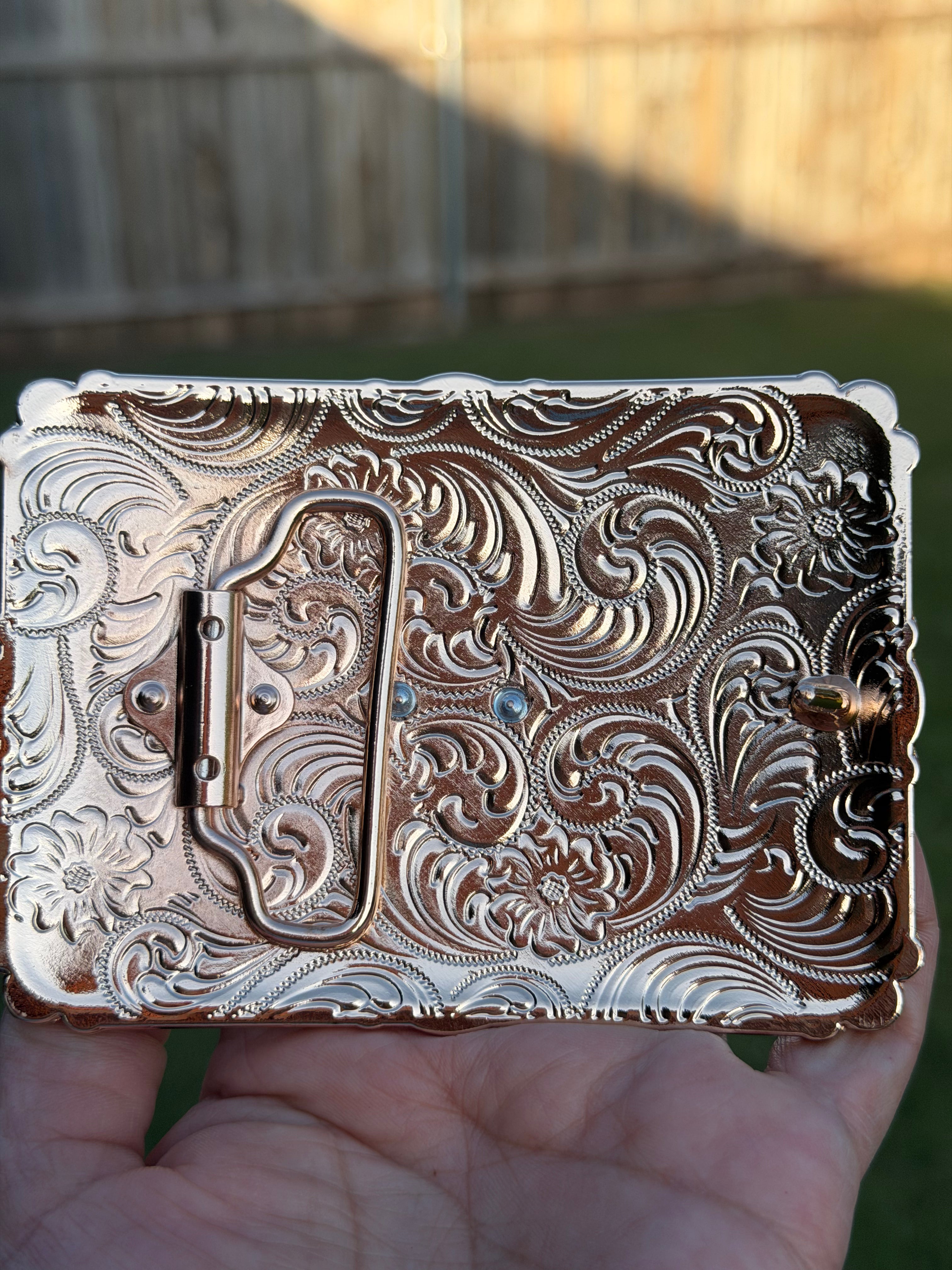 Western Rooster Belt Buckle