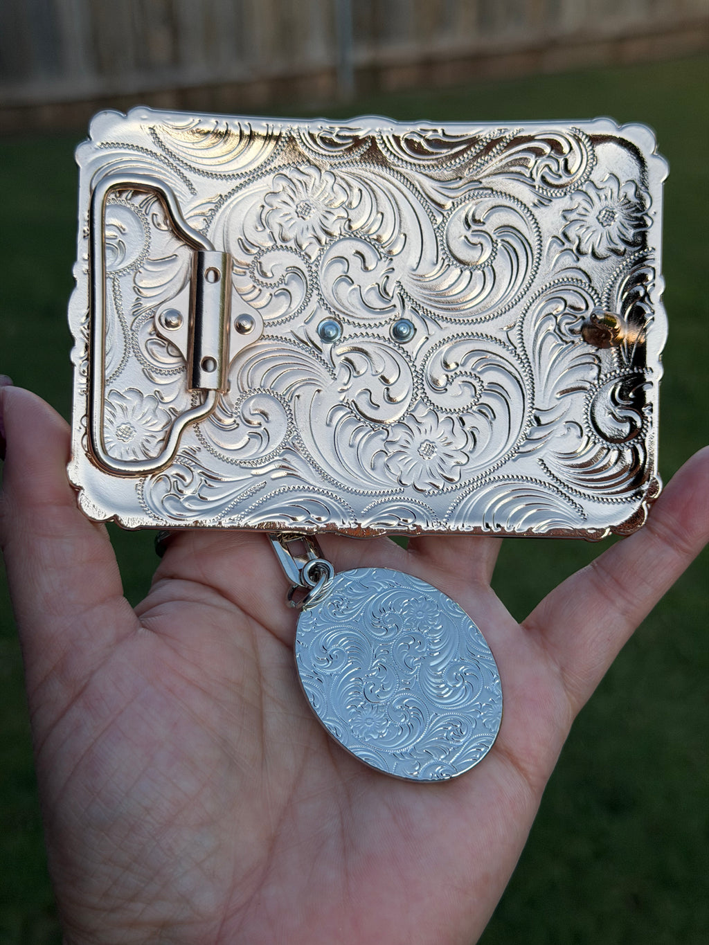 Saint Jude Belt Buckle & Matching Keychain Combo Set