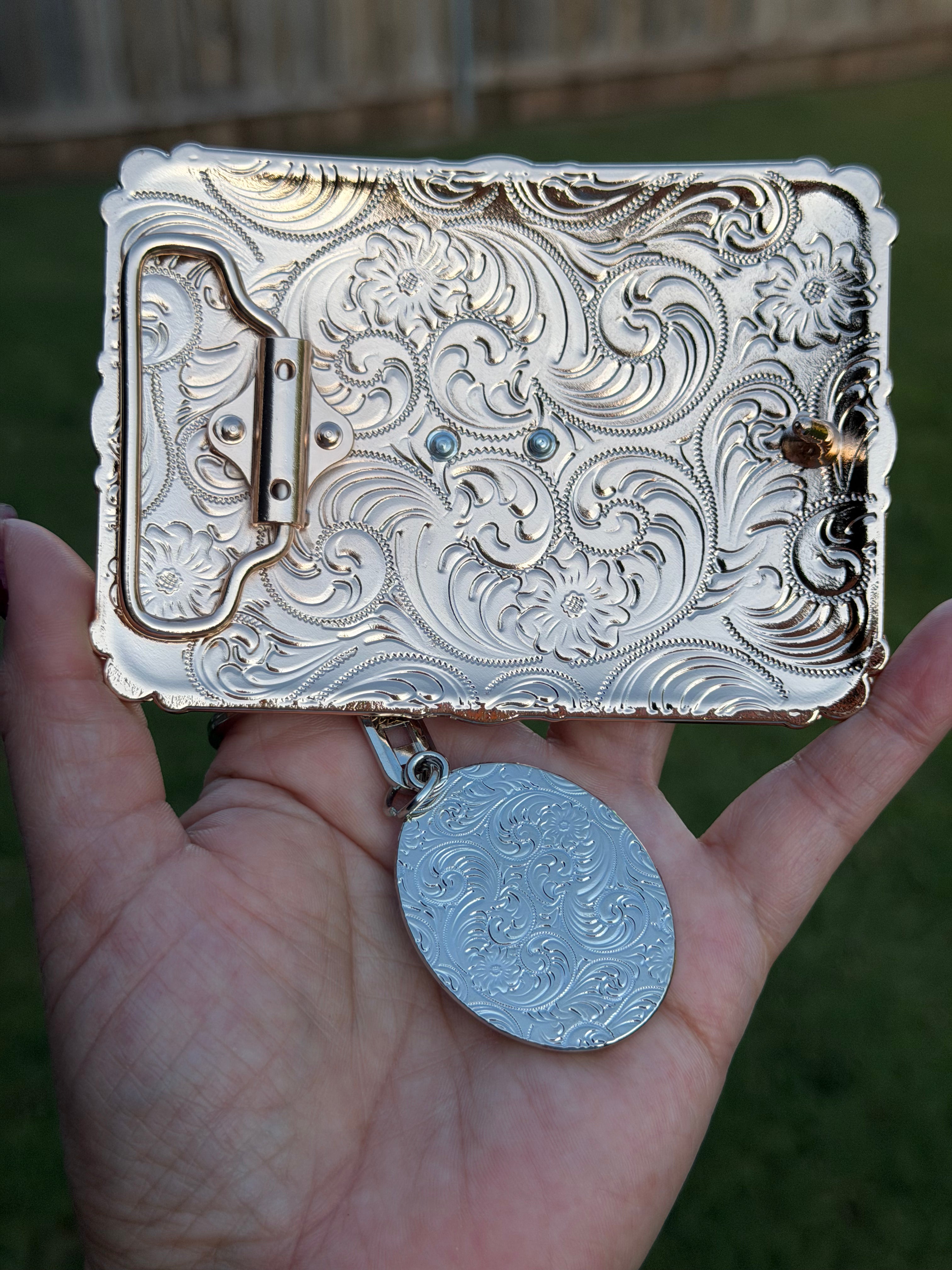 Saint Jude Belt Buckle & Matching Keychain Combo Set