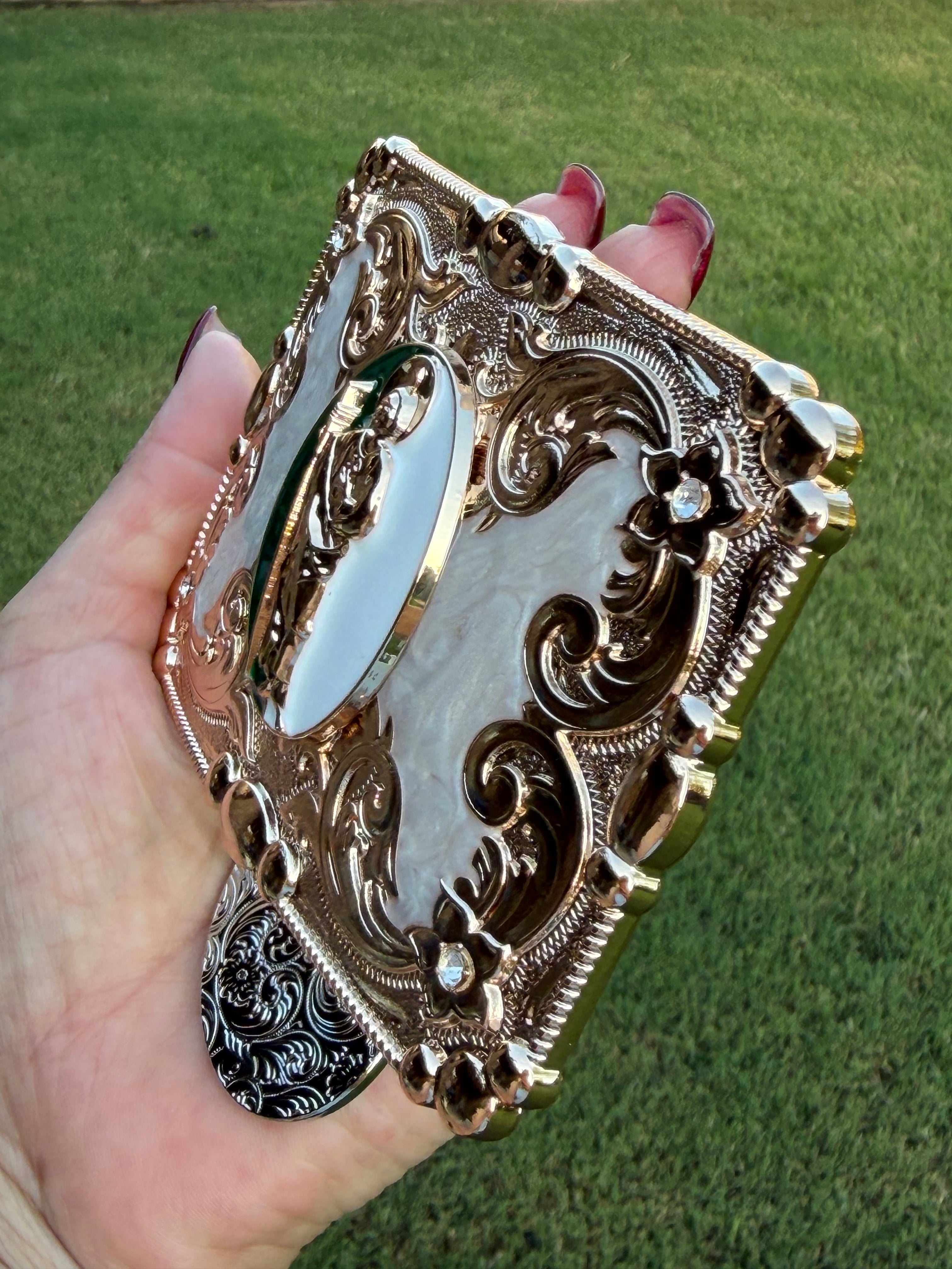 Saint Jude Belt Buckle & Matching Keychain Combo Set