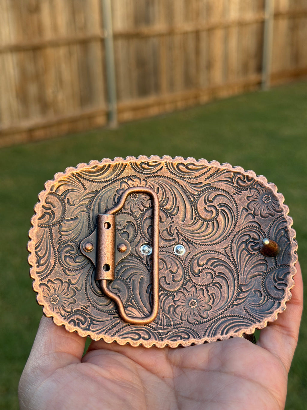 Western Virgin Mary Belt Buckle – Our Lady of Guadalupe Rhinestone Cowboy & Cowgirl Belt Buckle