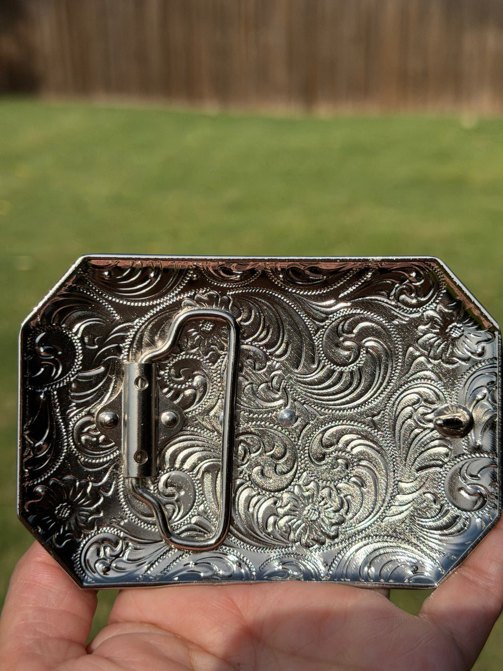 Western Cross Cowboy Belt Buckle with Horse & Cowboy Prayer – Black & Gold Rhinestone Rodeo Buckle