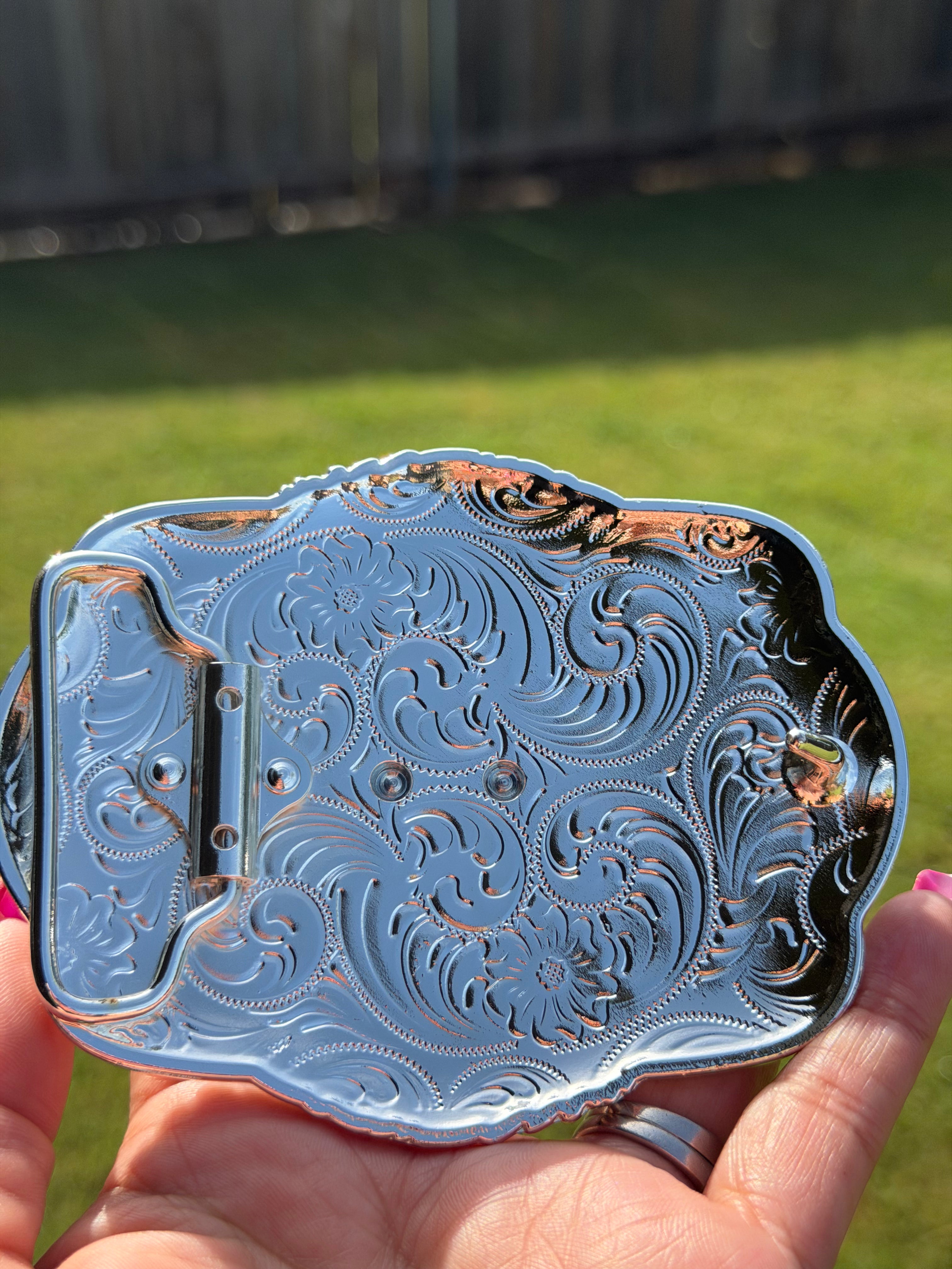 Western Belt Buckle Ace of Spades, Diamonds, Clubs, and Hearts