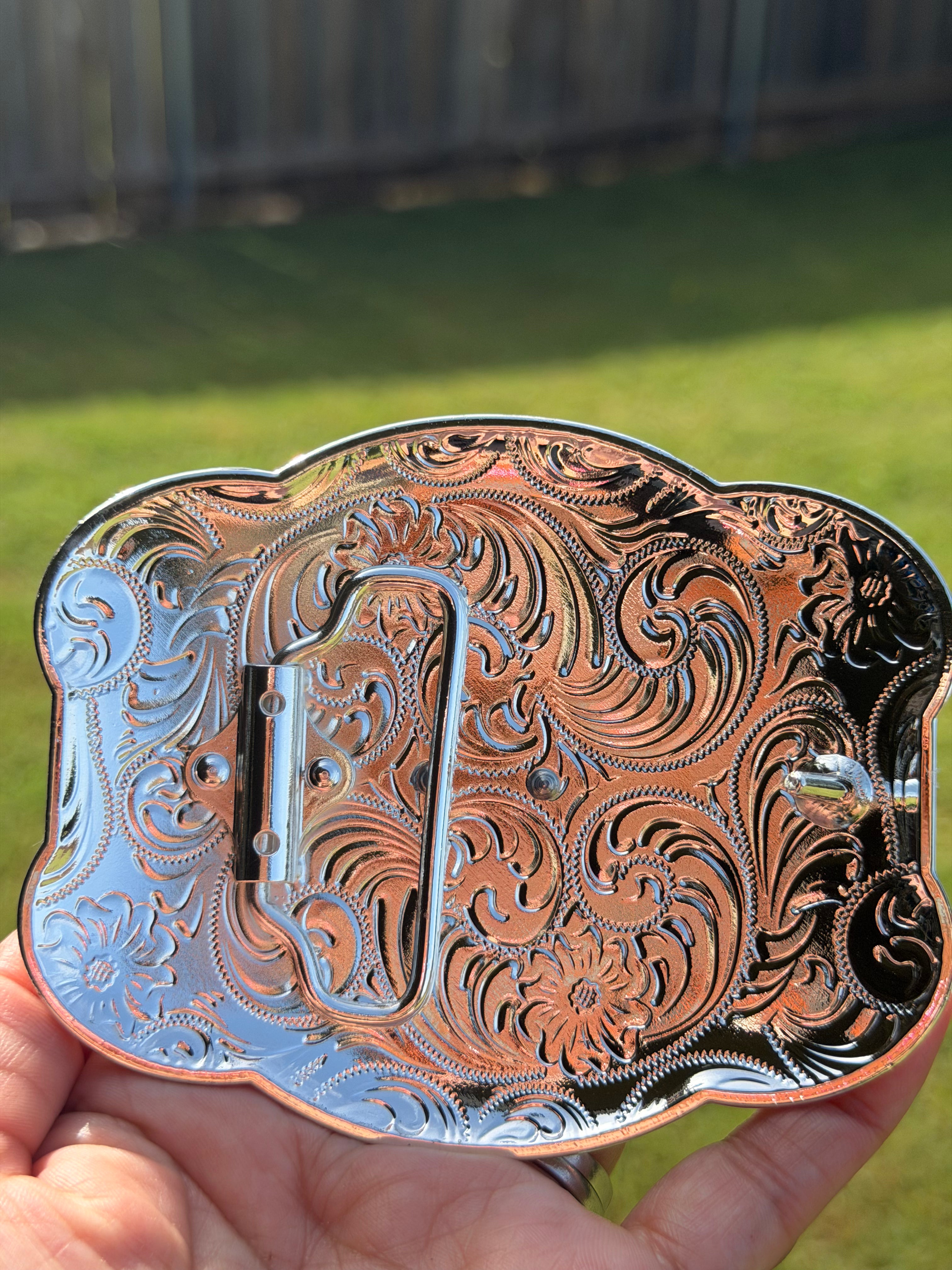 Western Belt Buckle Ace of Spades, Diamonds, Clubs, and Hearts