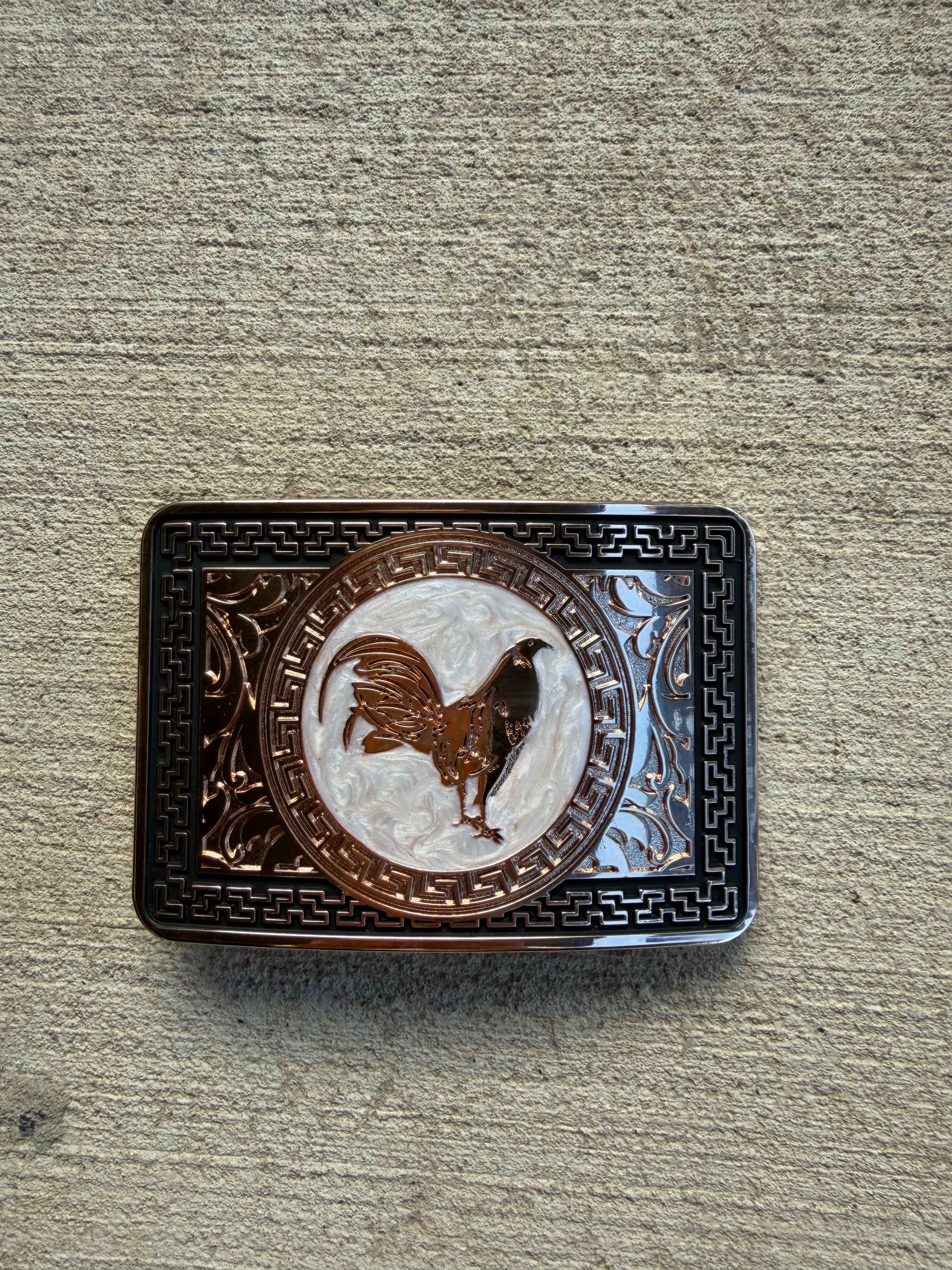 Centenario Western-Style Rooster Belt Buckle