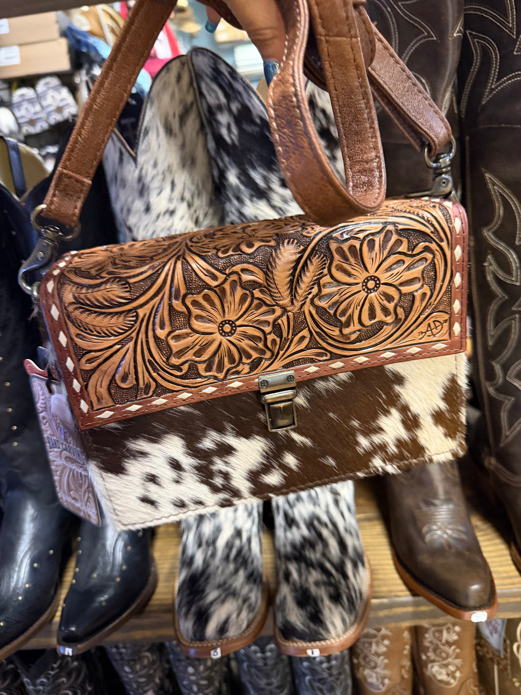 Crossbody Purse Cowhide