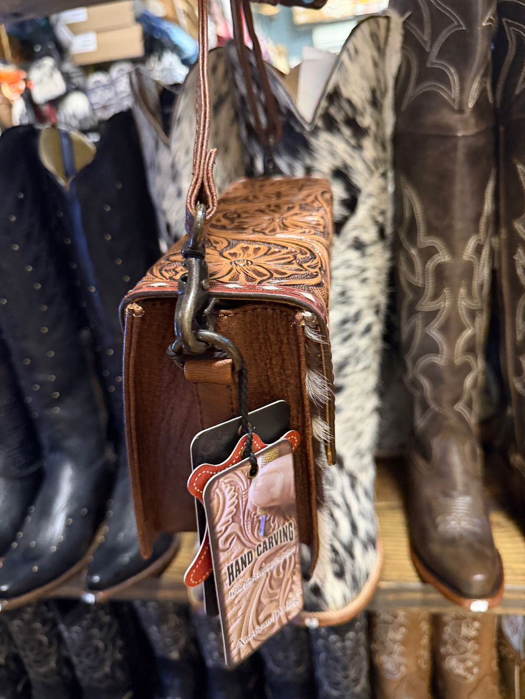 Crossbody Purse Cowhide