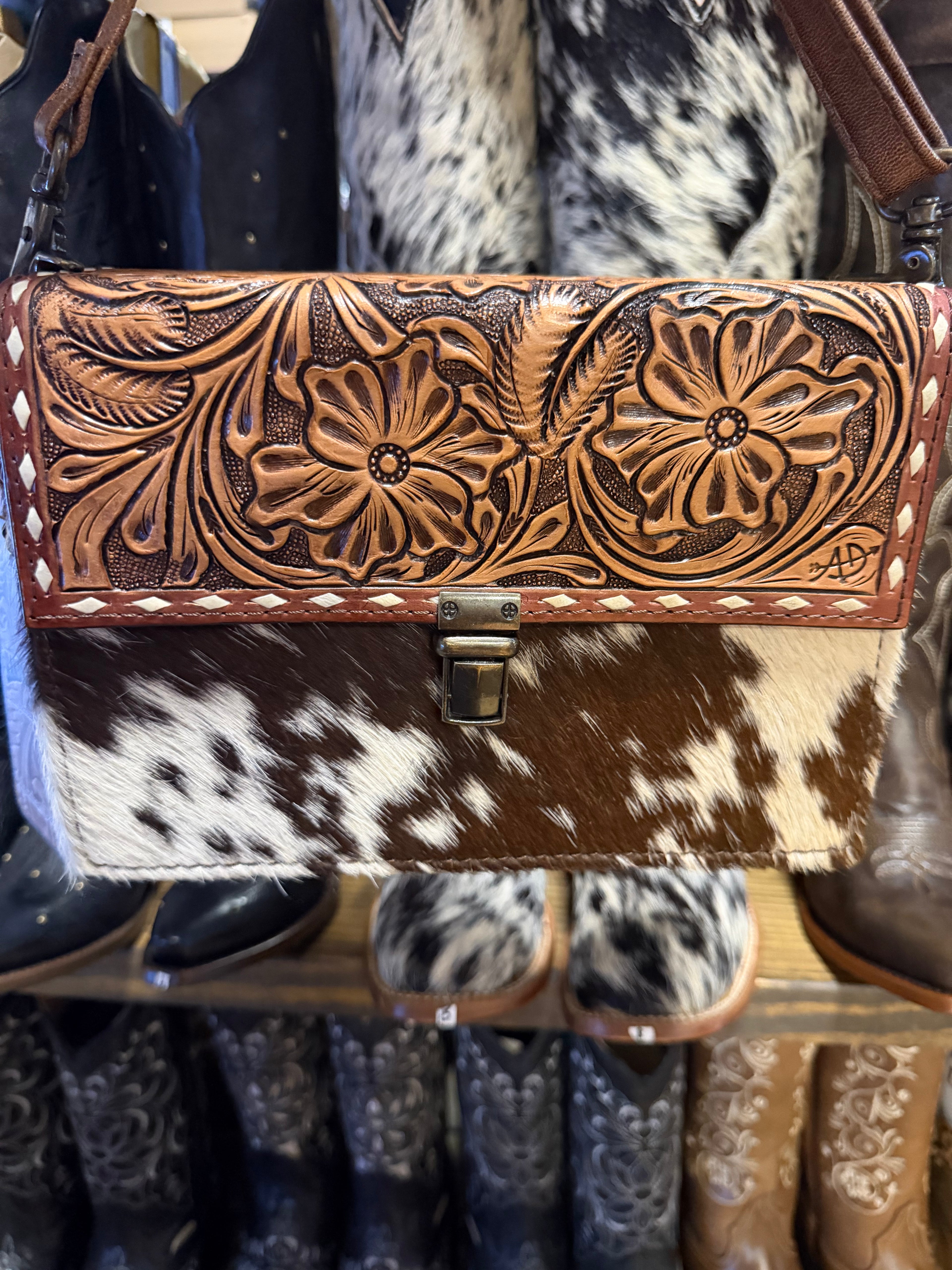 Crossbody Purse Cowhide