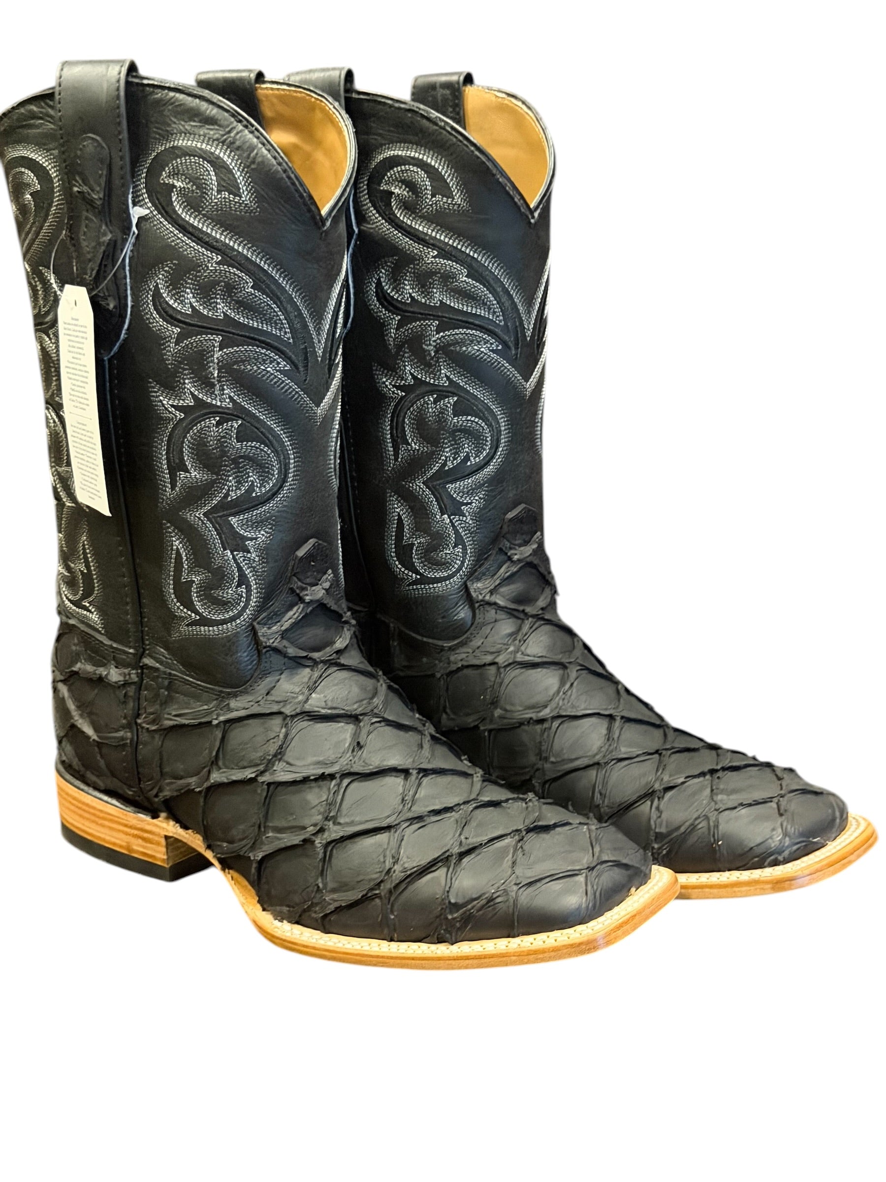 Bota Rodeo Iron Ranch Pescado Negro Print