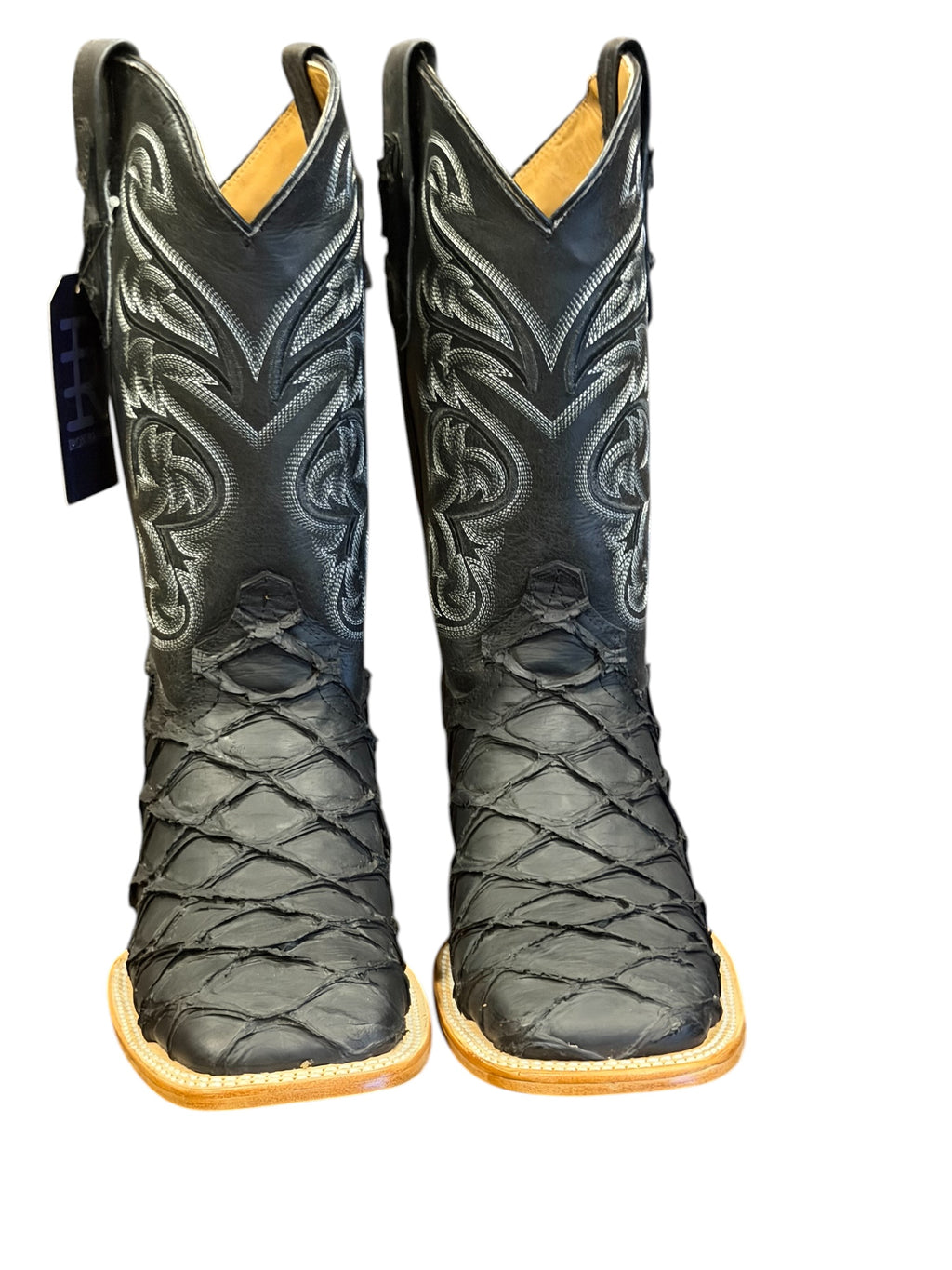 Bota Rodeo Iron Ranch Pescado Negro Print