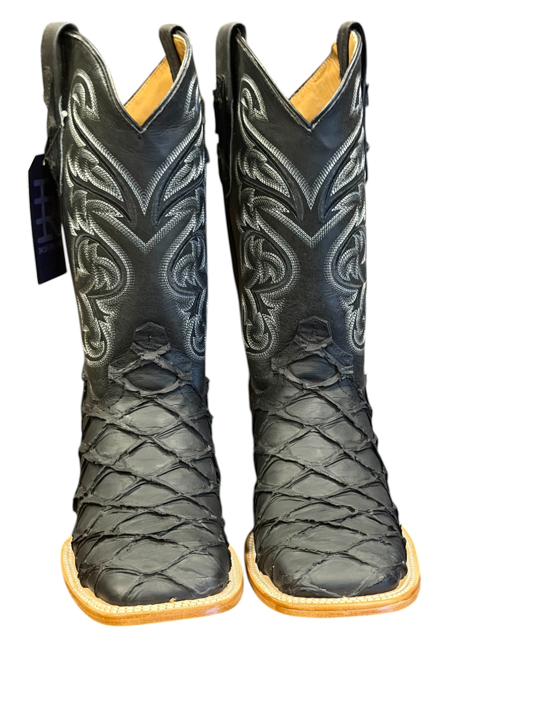 Bota Rodeo Iron Ranch Pescado Negro Print