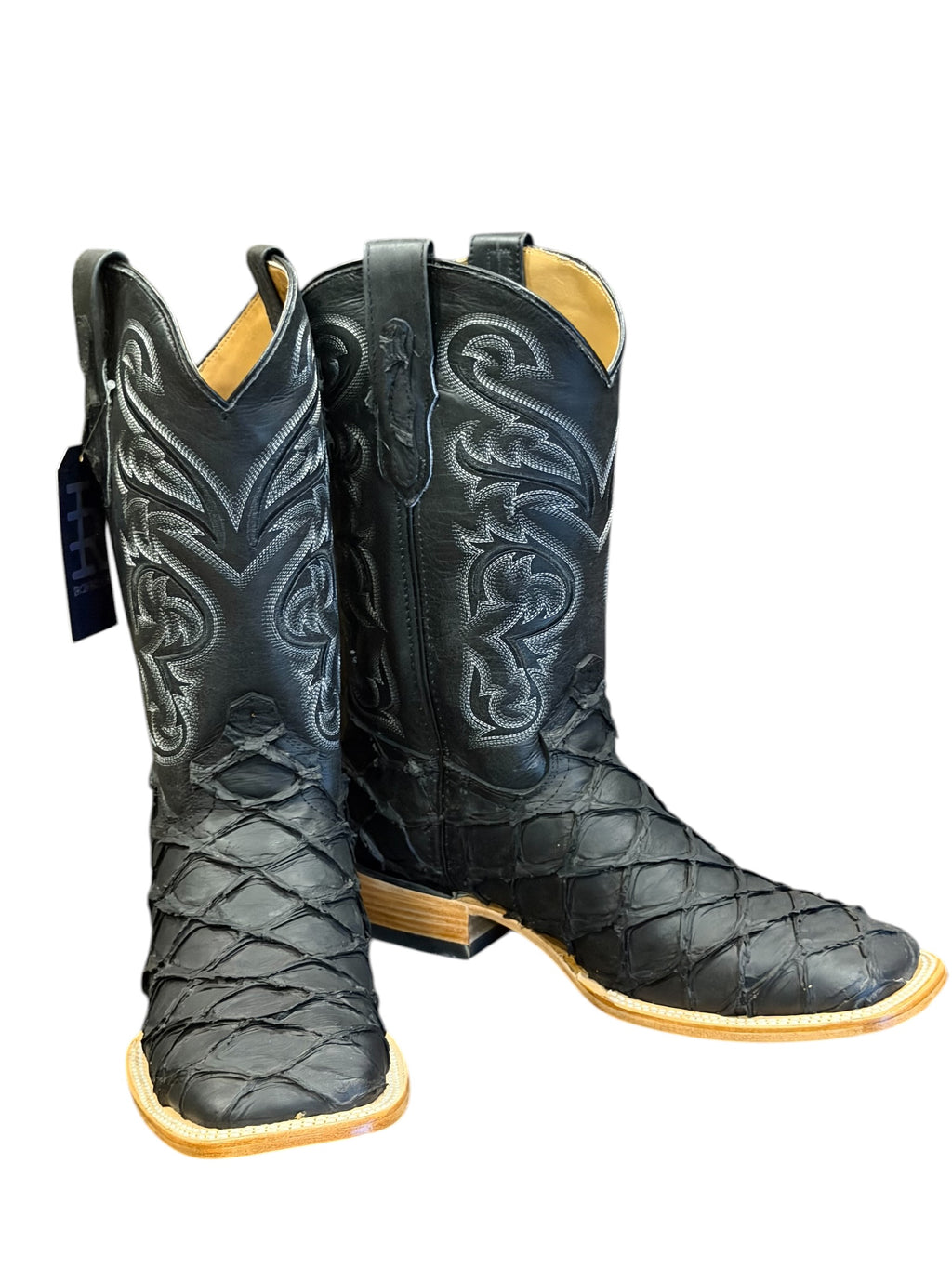 Bota Rodeo Iron Ranch Pescado Negro Print