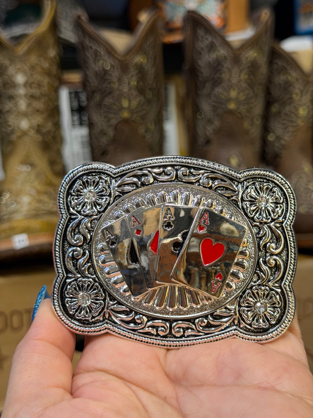 Small Western belt Buckle-Cute Cowboy 3h*2w