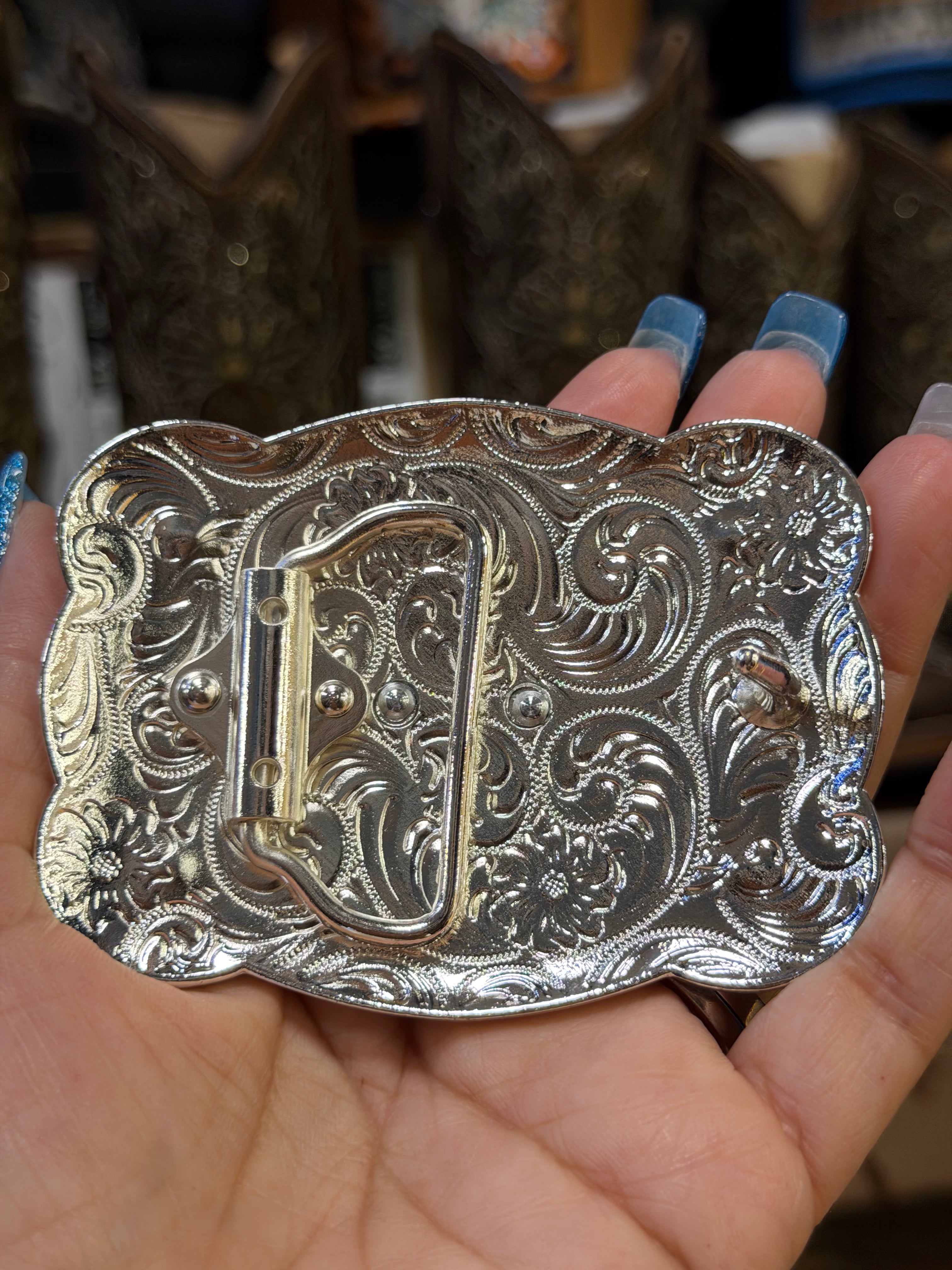 Small Western belt Buckle-Cute Cowboy 3h*2w