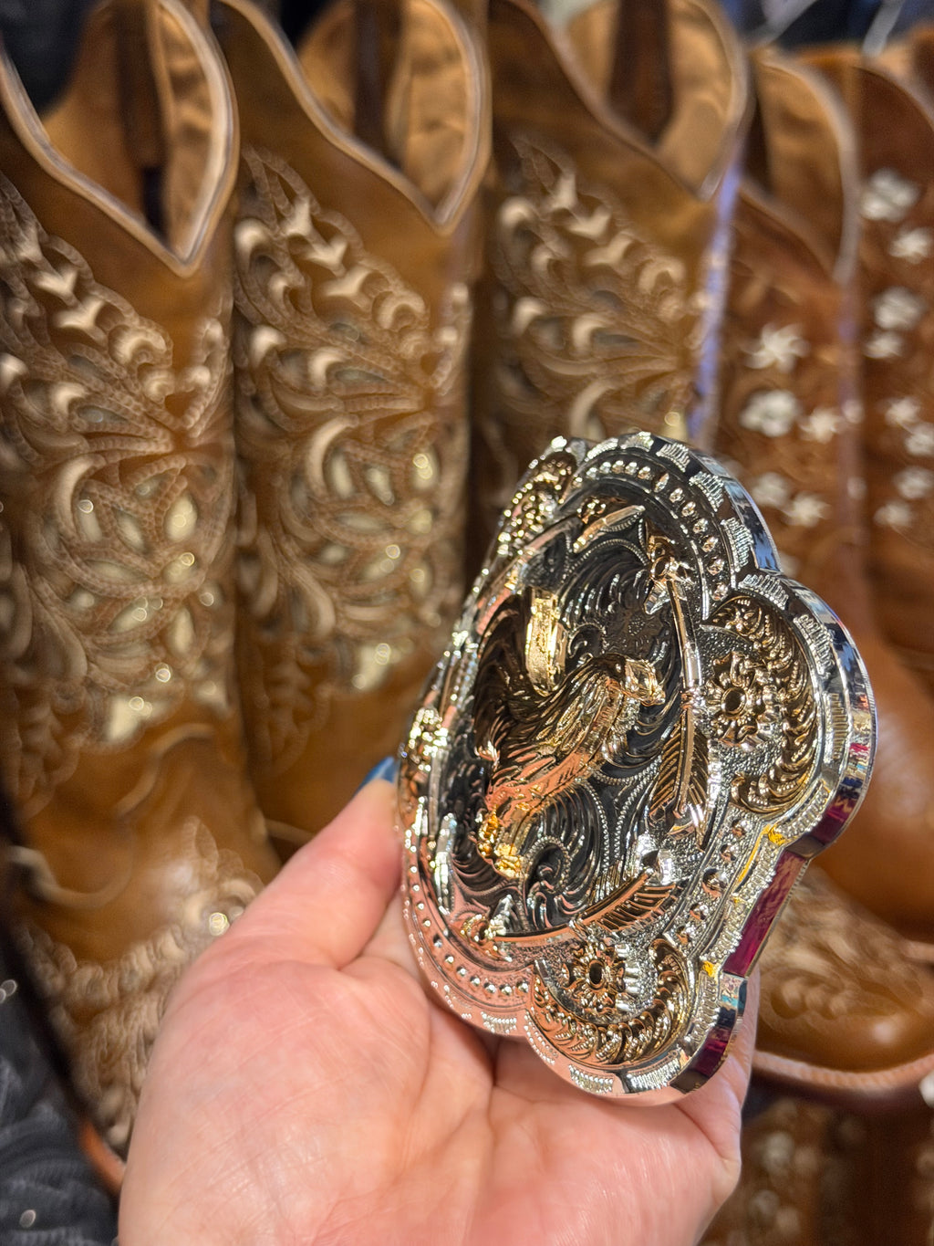 Vintage Western Rooster Belt Buckle for Men &amp; Women | Silver Gold Cowboy Rodeo Buckle