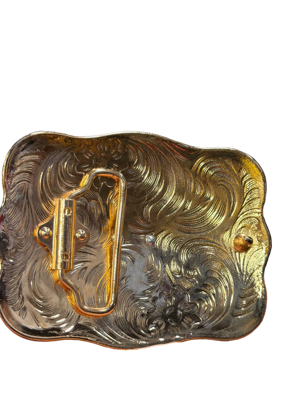 Western Saint Jude Rhinestone Belt Buckle for Men and Women