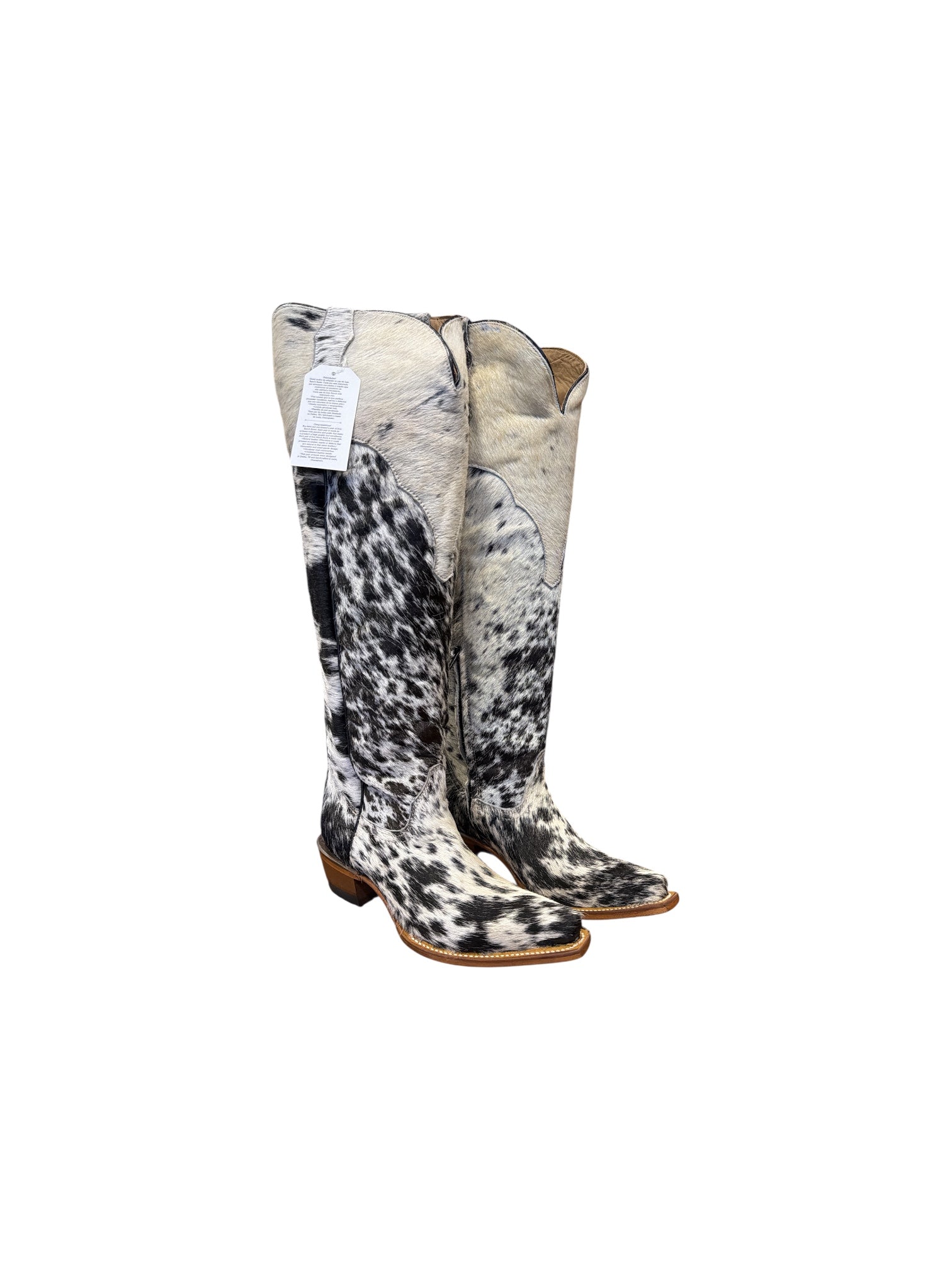 Bota Alta Ironranch Vaca Pinta Picuda Pelo