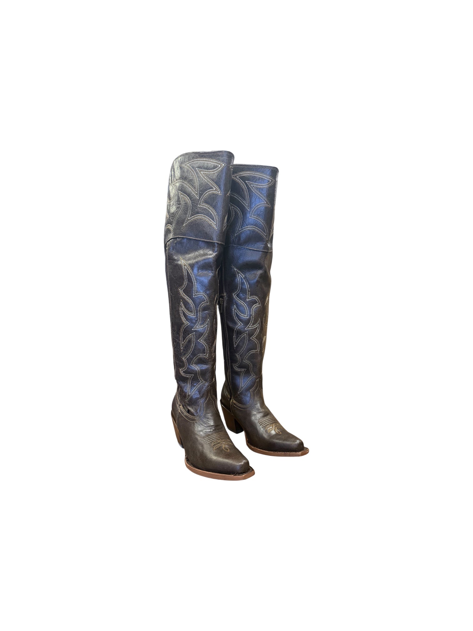 Women Reyme Boots 857 Crack Cafe Over the Knee
