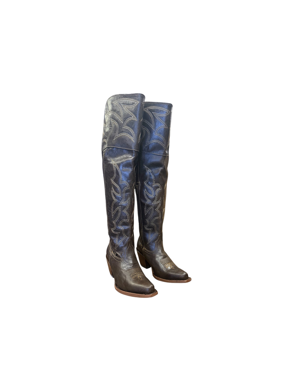 Women Reyme Boots 857 Crack Cafe Over the Knee