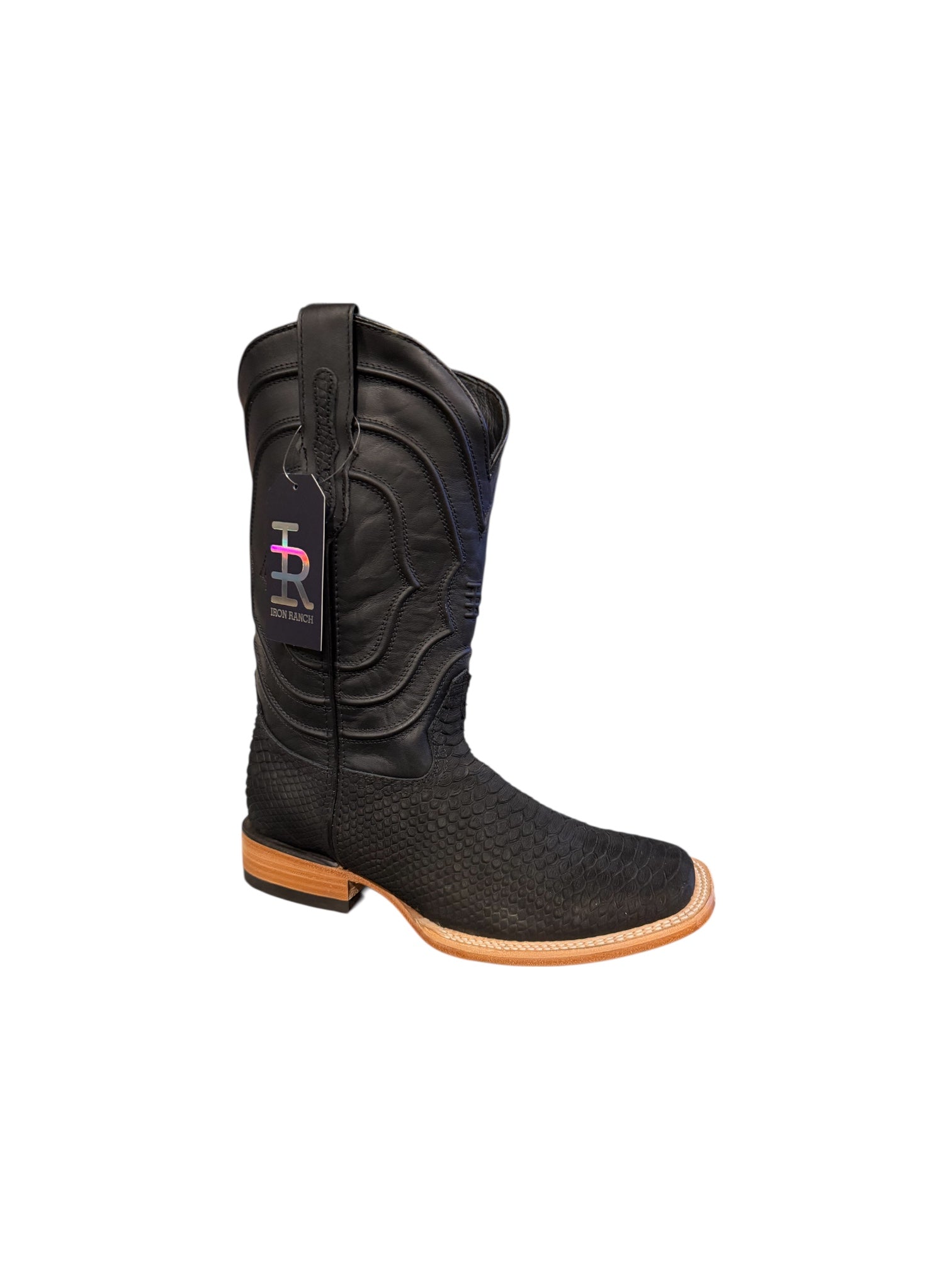 Men’s Black Square Toe Cowboy Boots