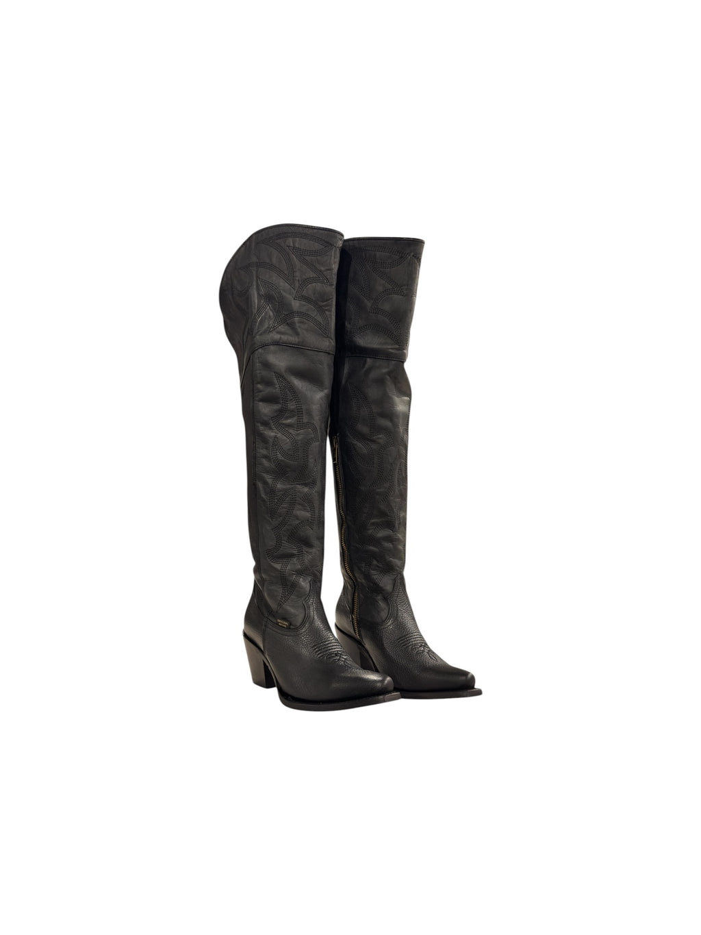 Reyme Boots For Women Black and Over the Knee