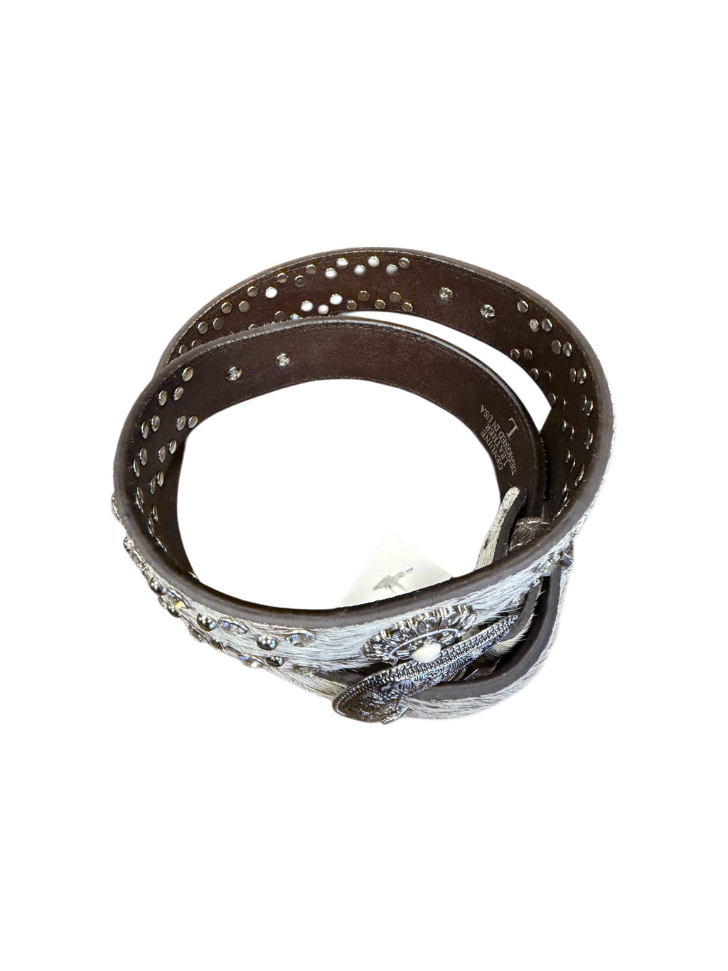Western  Cowgirl Belt With Bling Studded design Flower
