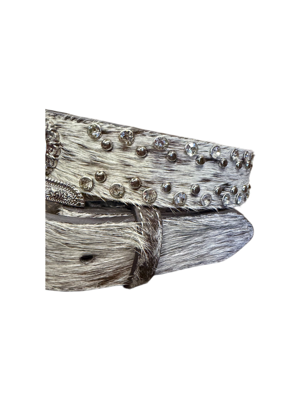 Western  Cowgirl Belt With Bling Studded design Flower