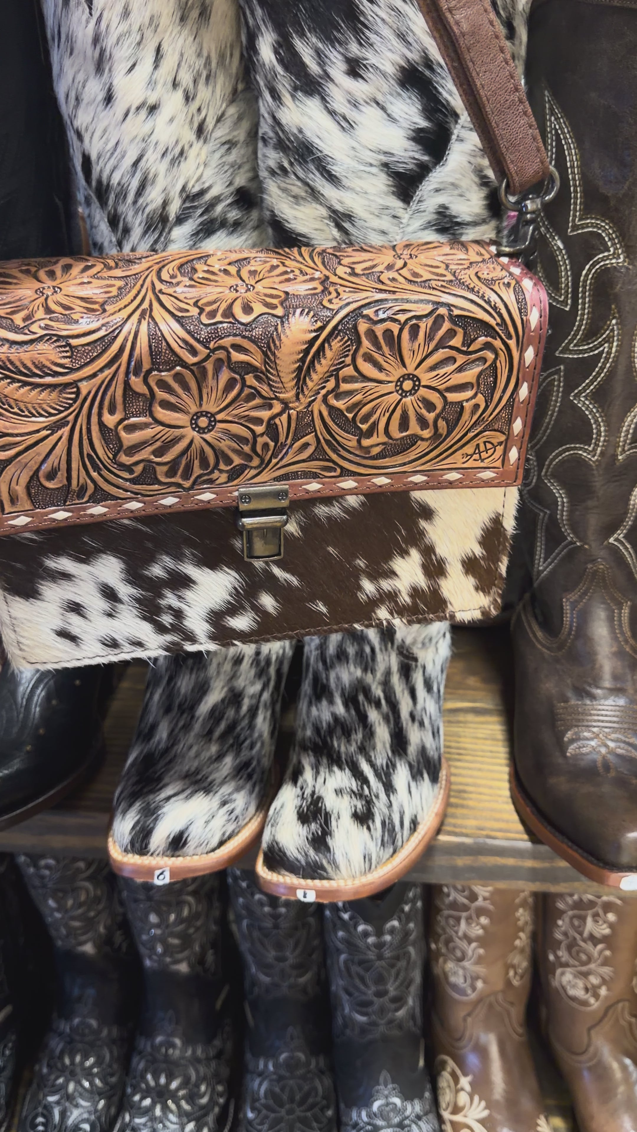 Crossbody Purse Cowhide