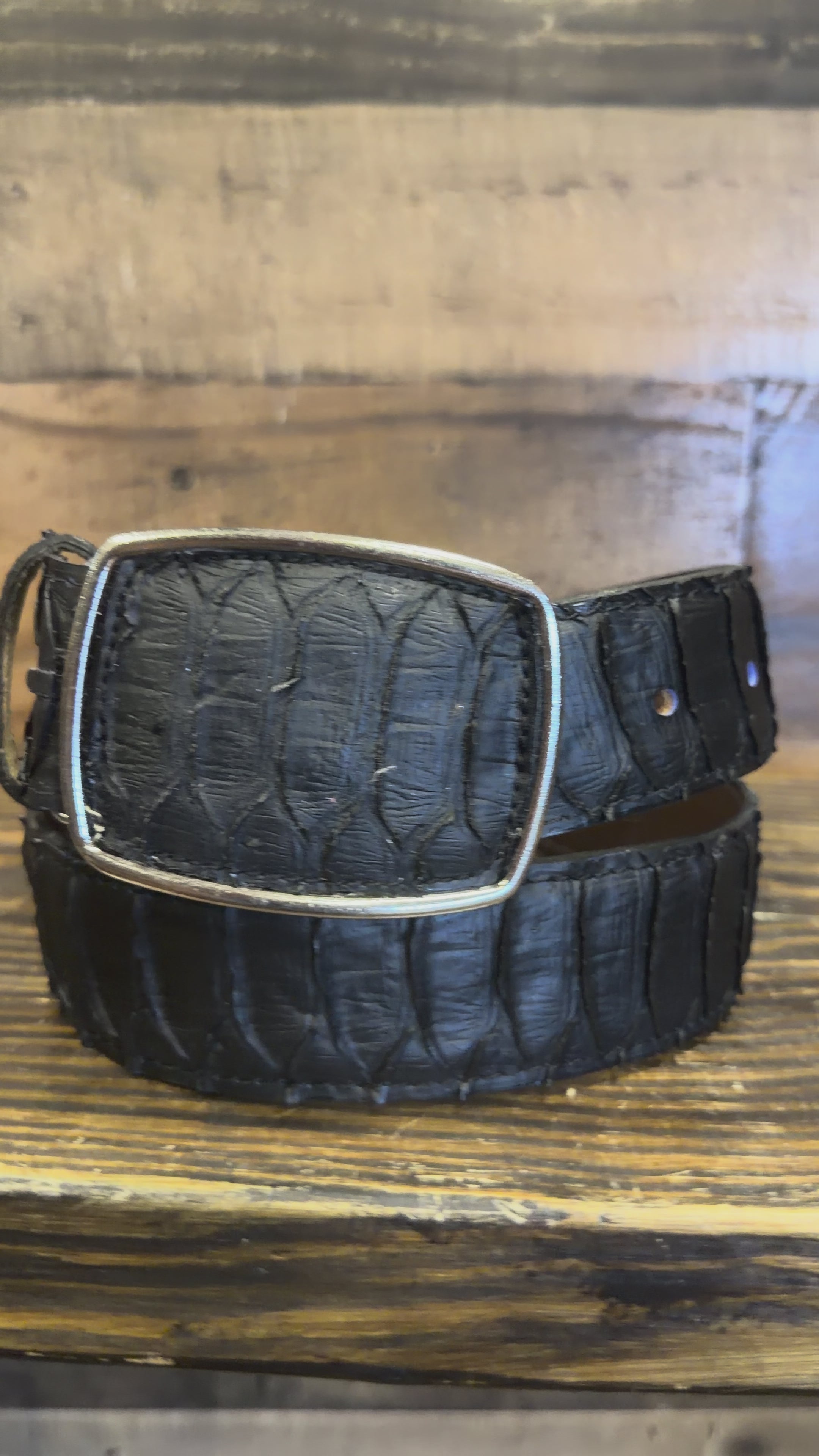 Black Belt Buckle Print Piton