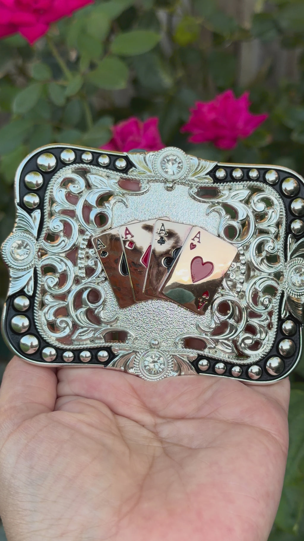 ♠️ Western Playing Cards Belt Buckle ♠️