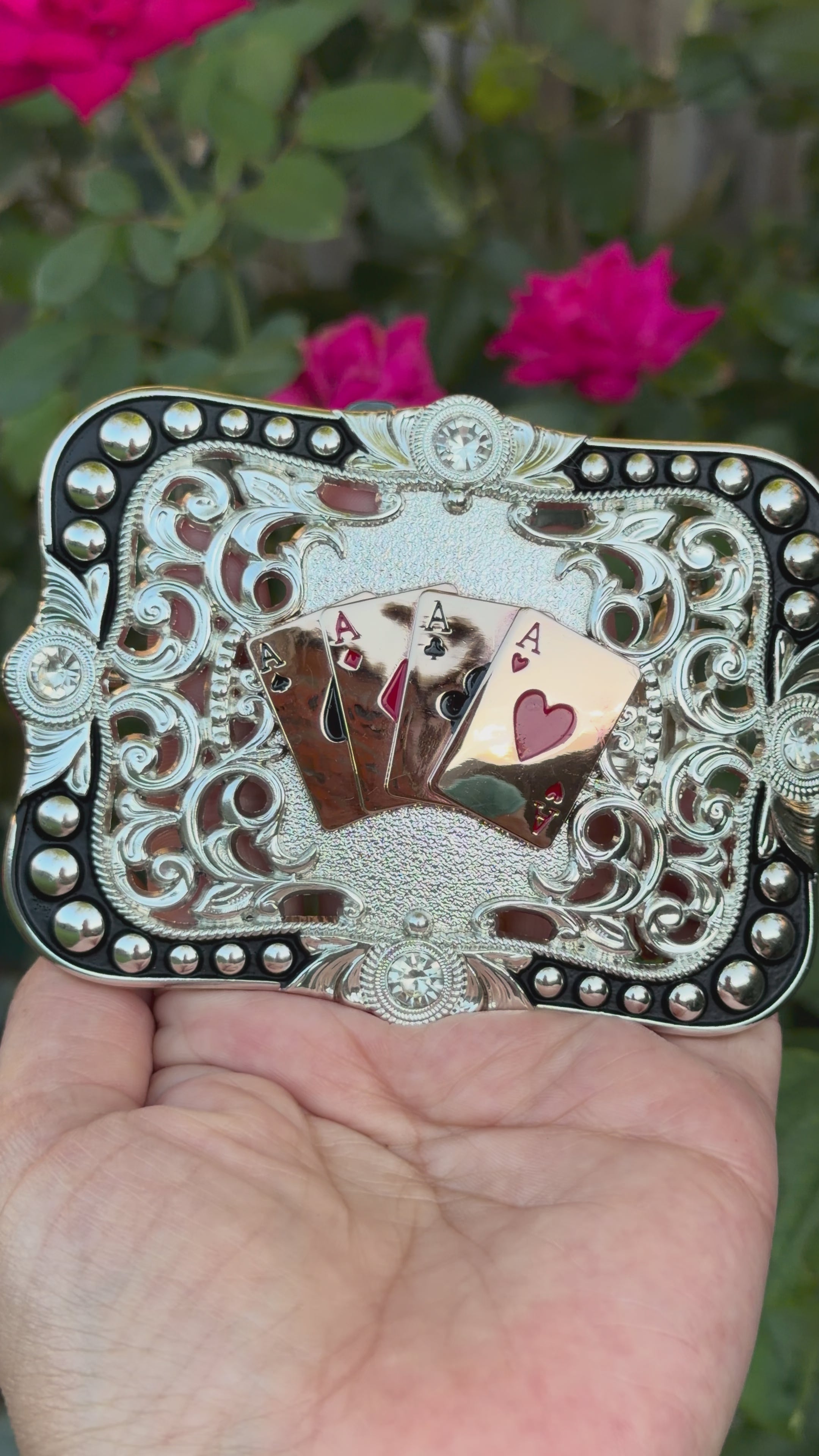 ♠️ Western Playing Cards Belt Buckle ♠️