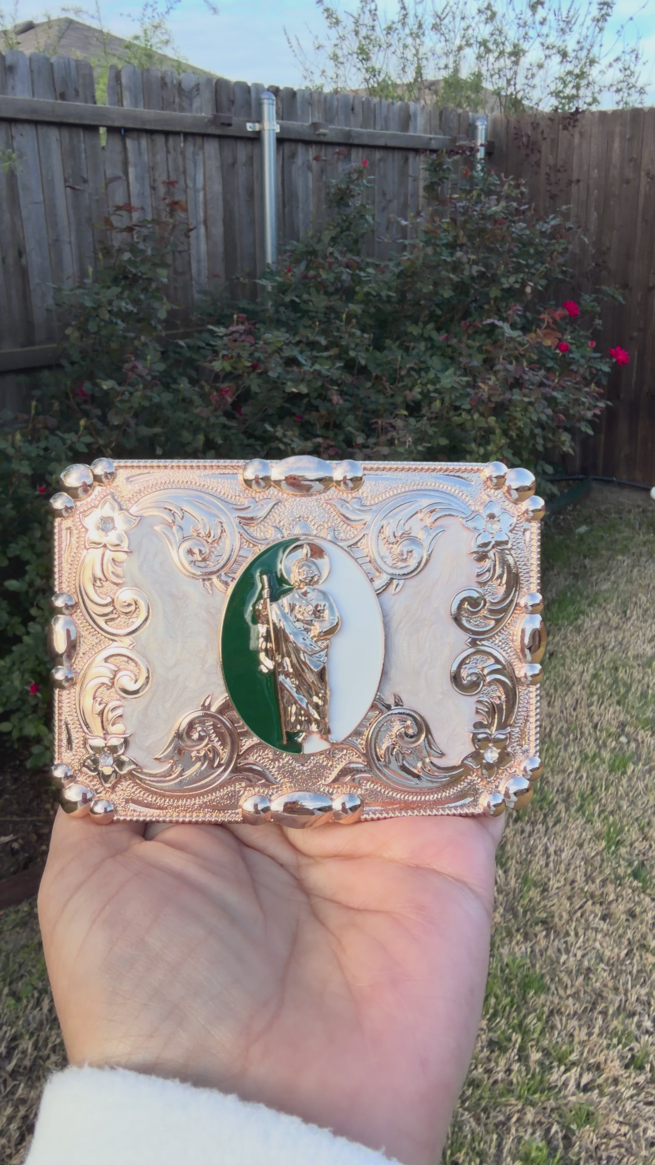 Saint Jude San Judas Western Belt Buckle